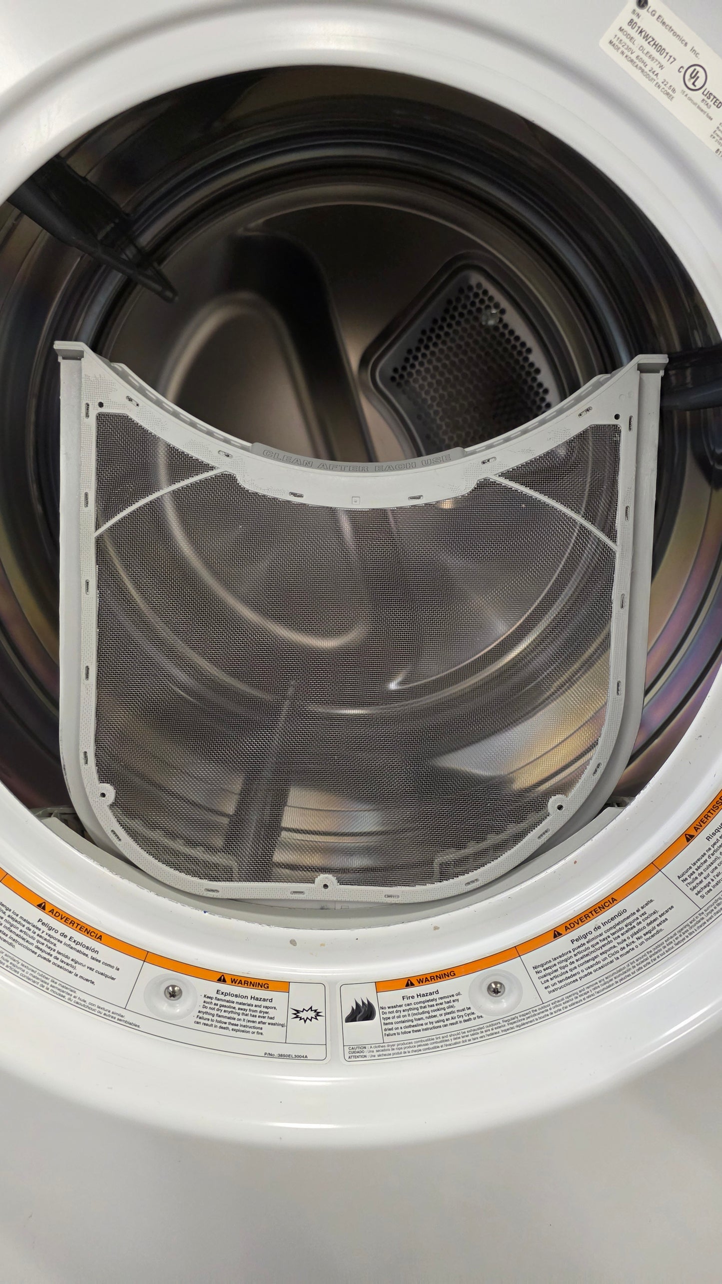 LG 27" Front Load Dryer- DLE6977W