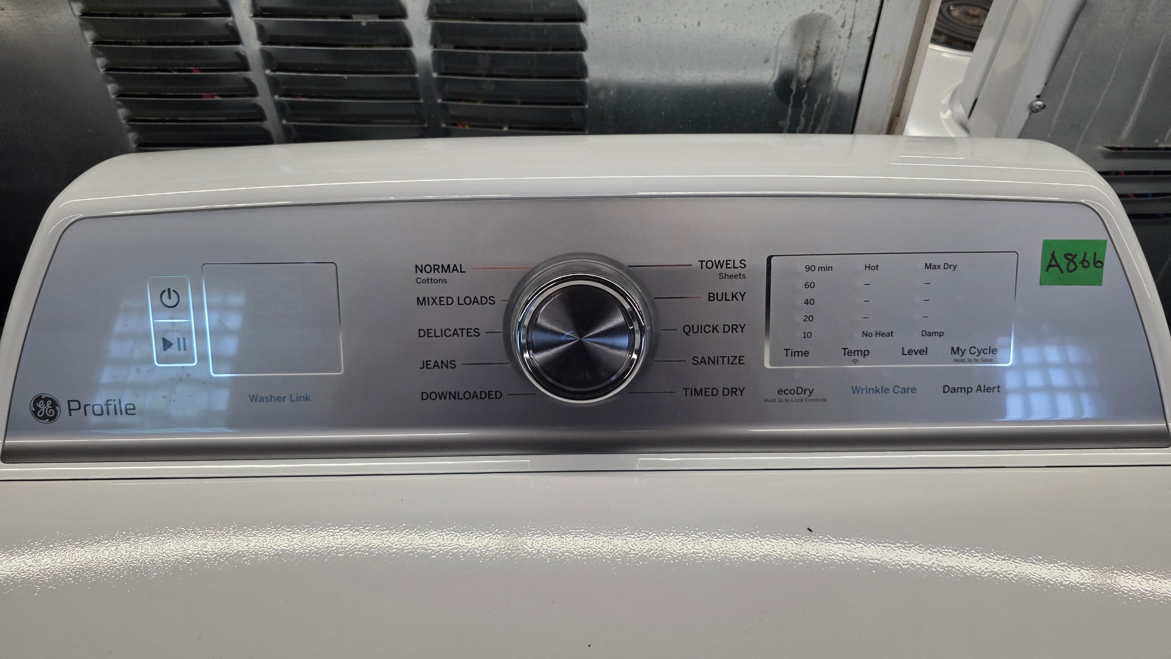 Open Box-GE 27" Top Load Gas Dryer-PTD60GBSR0WS