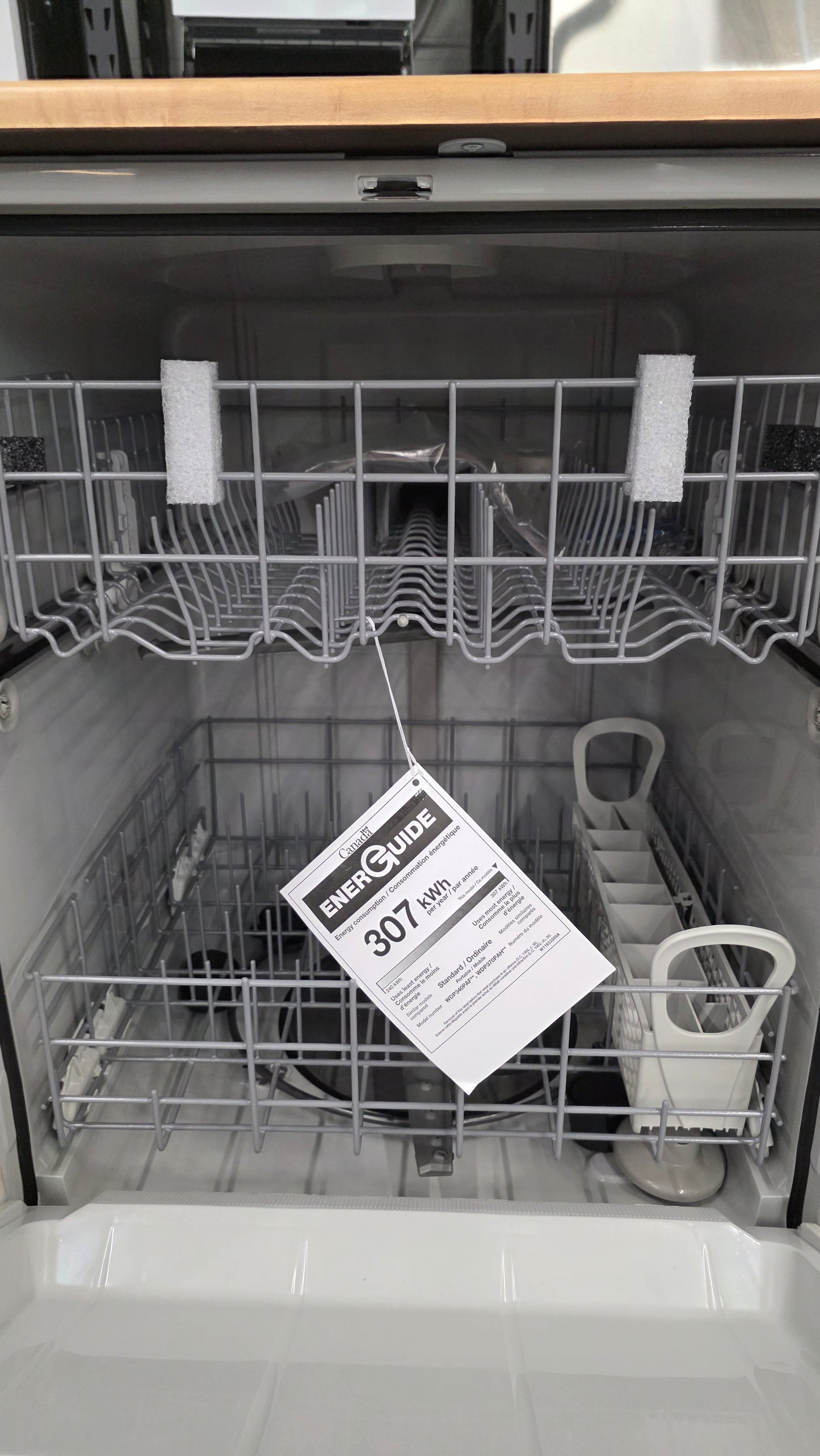 Open Box Whirlpool 24" White Dishwasher-WDP370PAHW