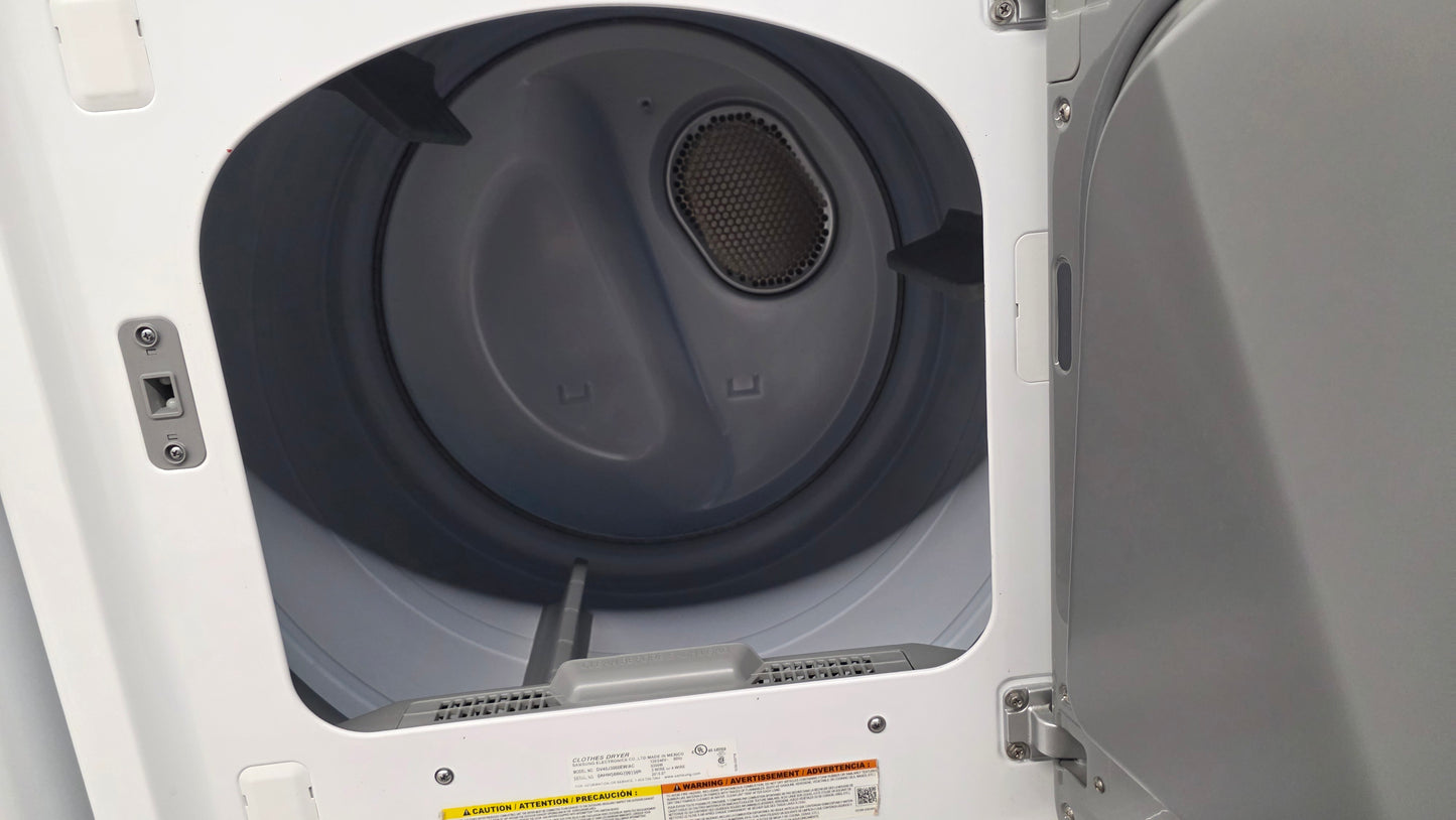 Samsung 27" Glass Top Load Washer and Dryer Set- washer WA45N7150AW/A4 dryer DV40J3000EW/AC