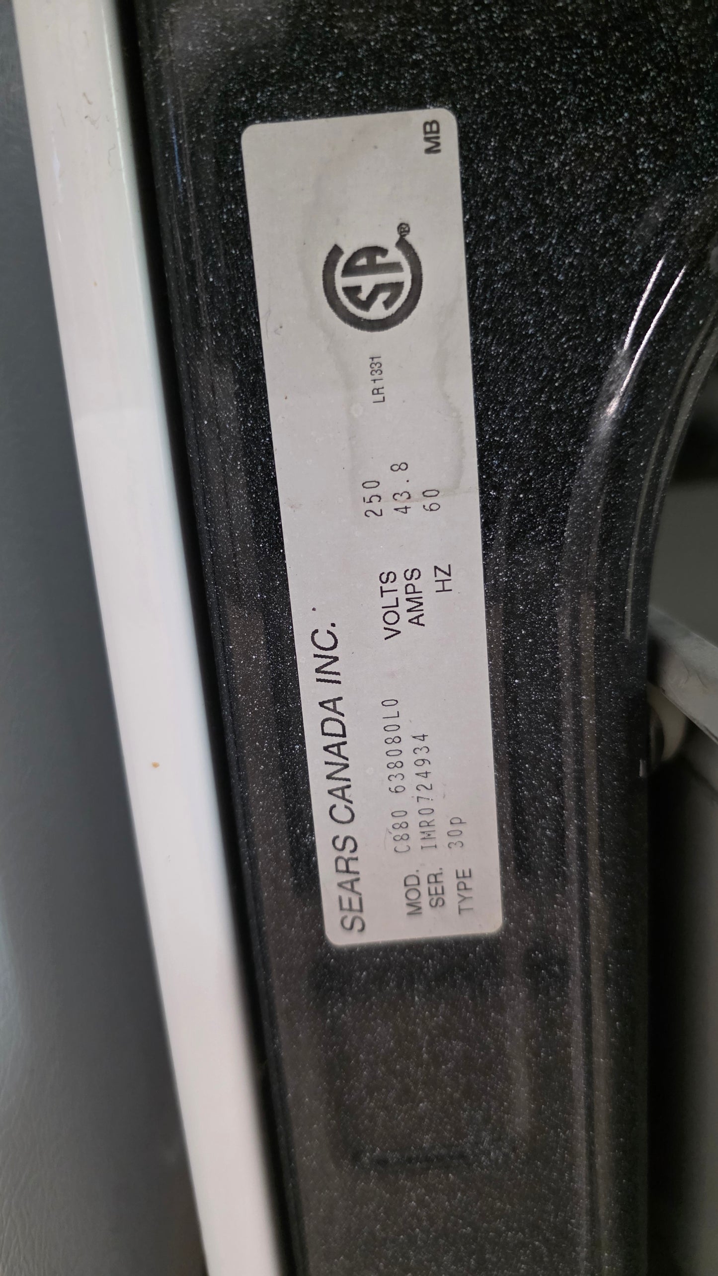 Kenmore 30" Coil Top Range c880 638080l0