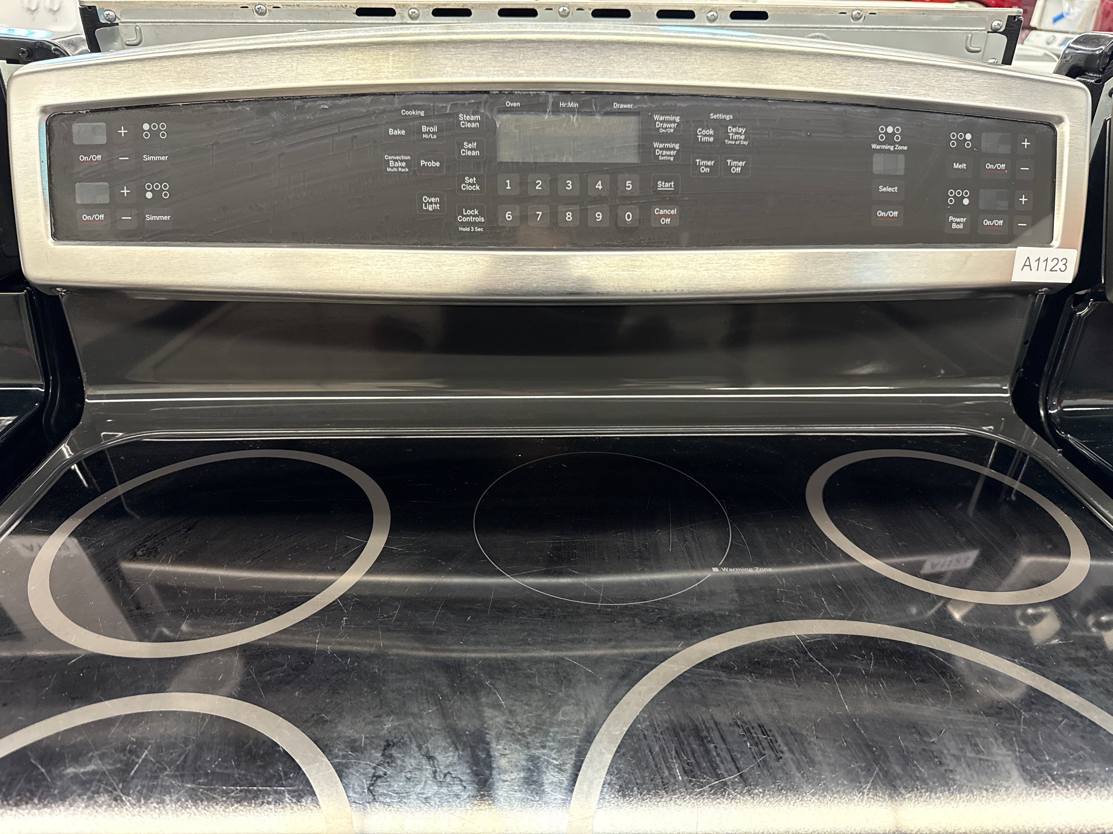 GE 30" Glass Top Induction Range- PHB920SF1SS