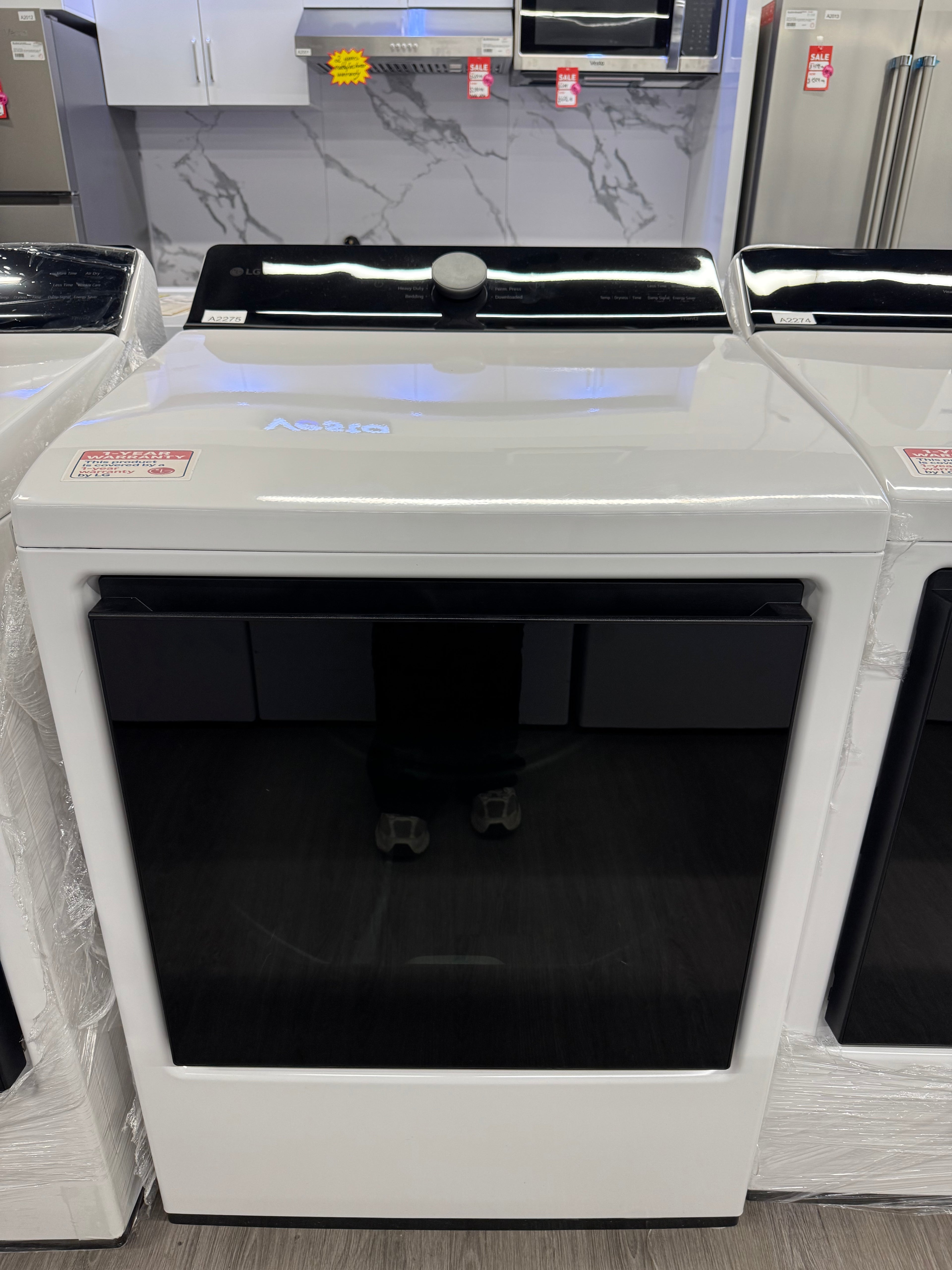 NEW - LG 27” Front Load Dryer - DLE8400WE (1 YEAR MANUFACTURER WARRANTY)