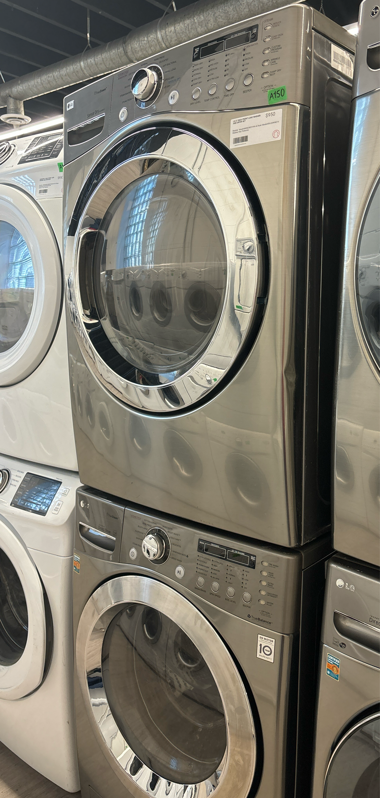 LG 27 Inch Front load washer and Dryer set