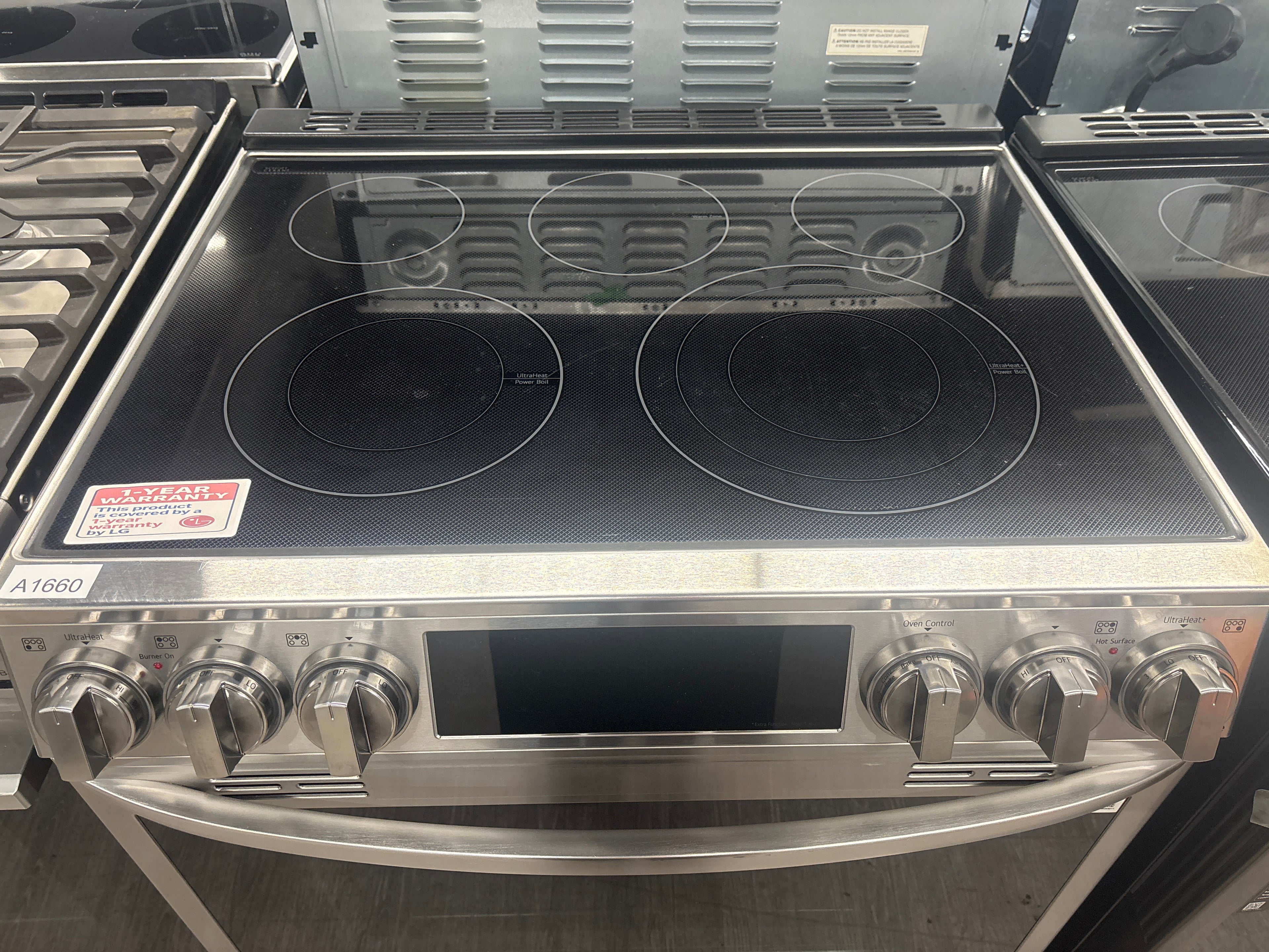 LG 30” Slide - In Glass Top Range - LSEL6337F (1 YEAR MANUFACTURER WARRANTY)