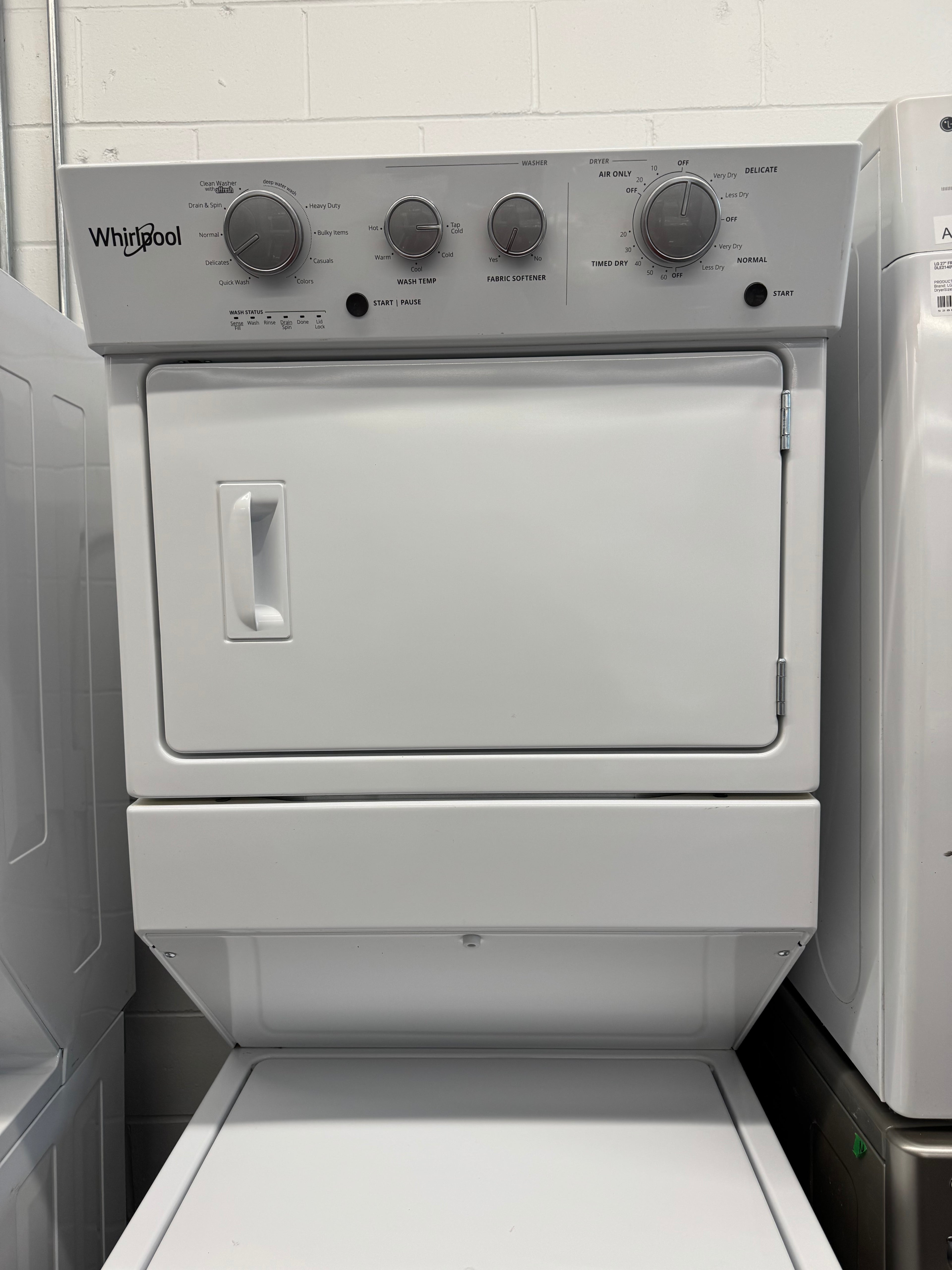 Whirlpool 27” Laundry Unit - YWET4027HW2