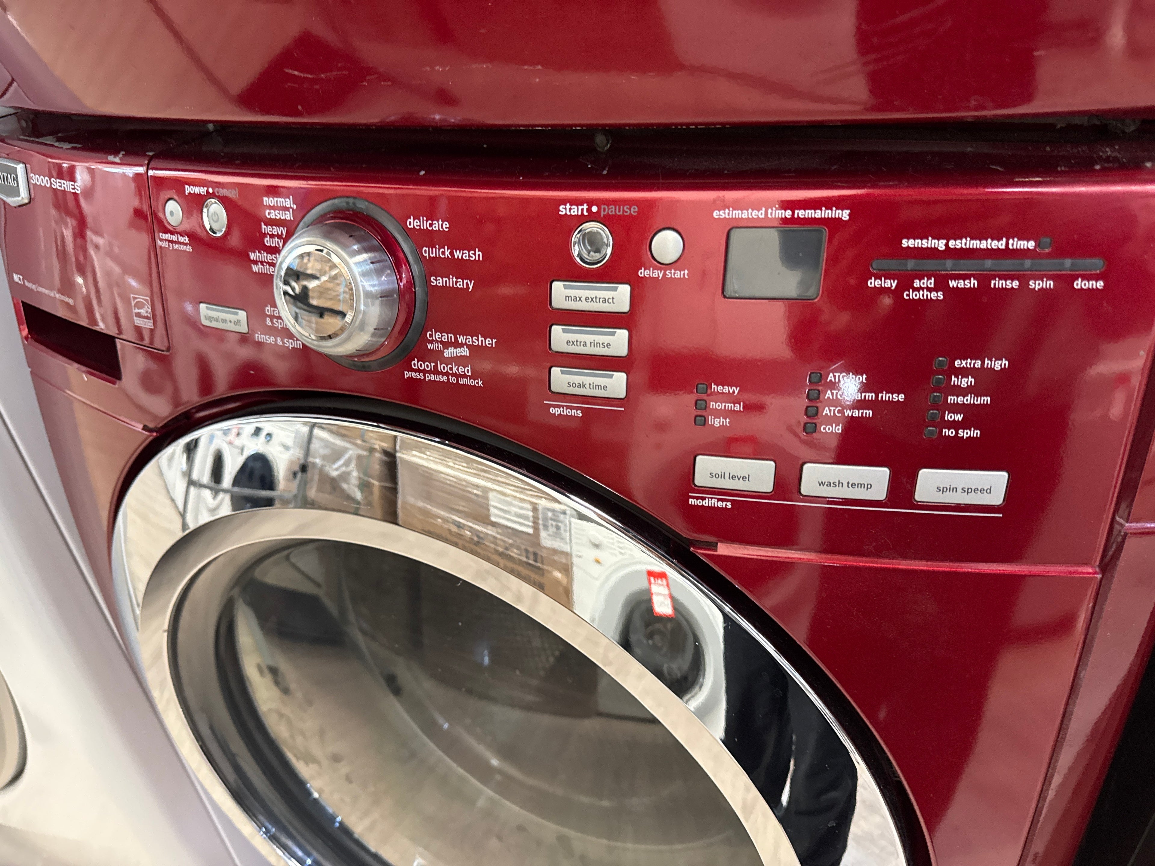 MAYTAG 27” Front Load Washer- MHWE300VF00 and Dryer YMEDE300VF0