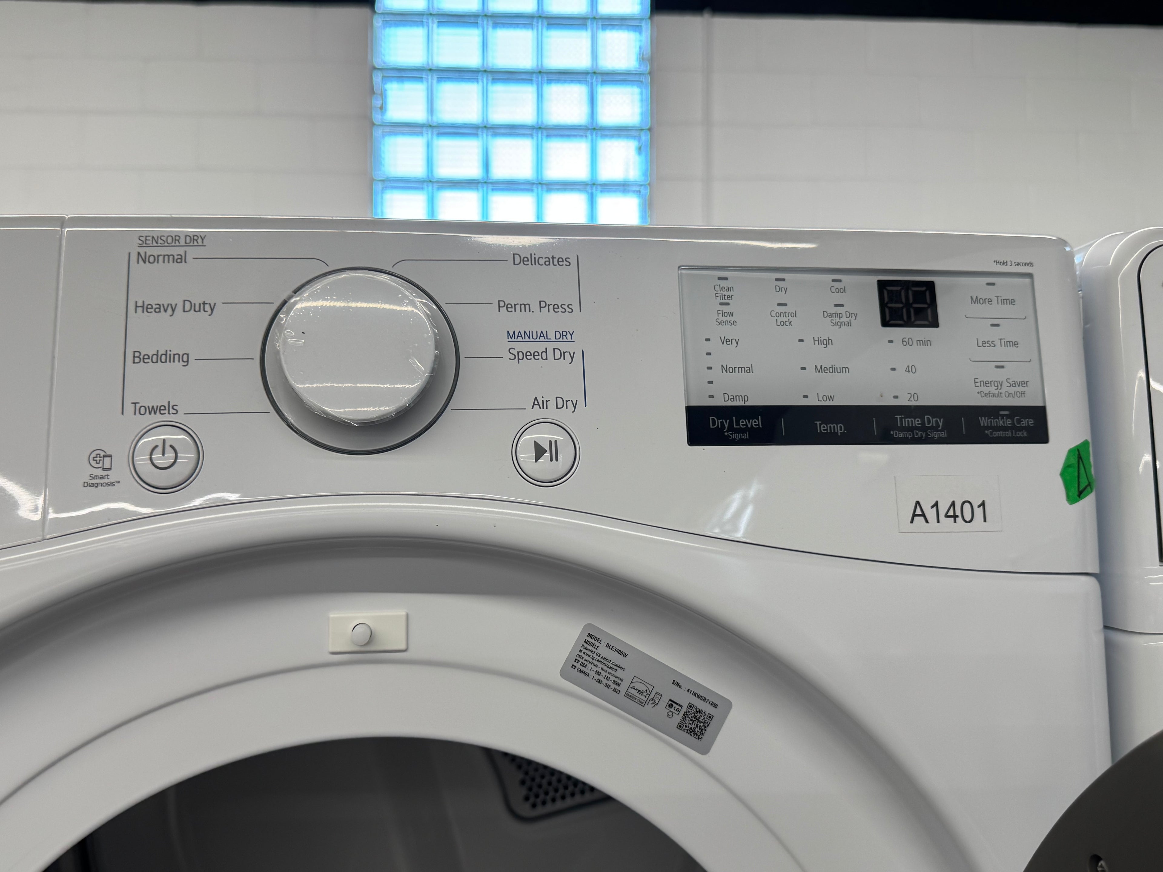 OPEN BOX - LG 27” Front Load Electric Dryer - DLE3400W