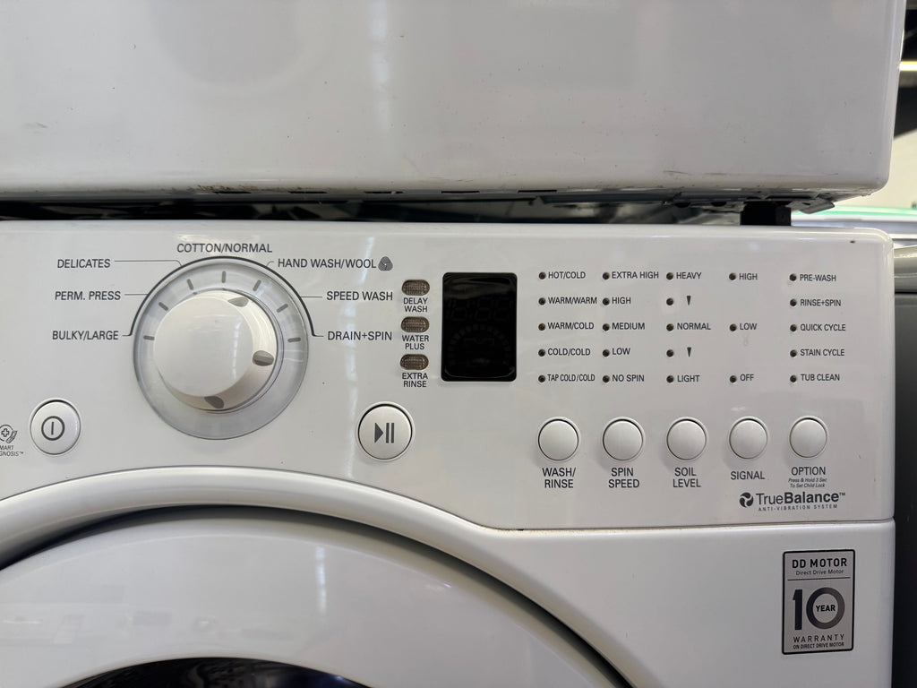 LG 27” Front Load Washer & Dryer Set (WM2140CW & DLE2140W)