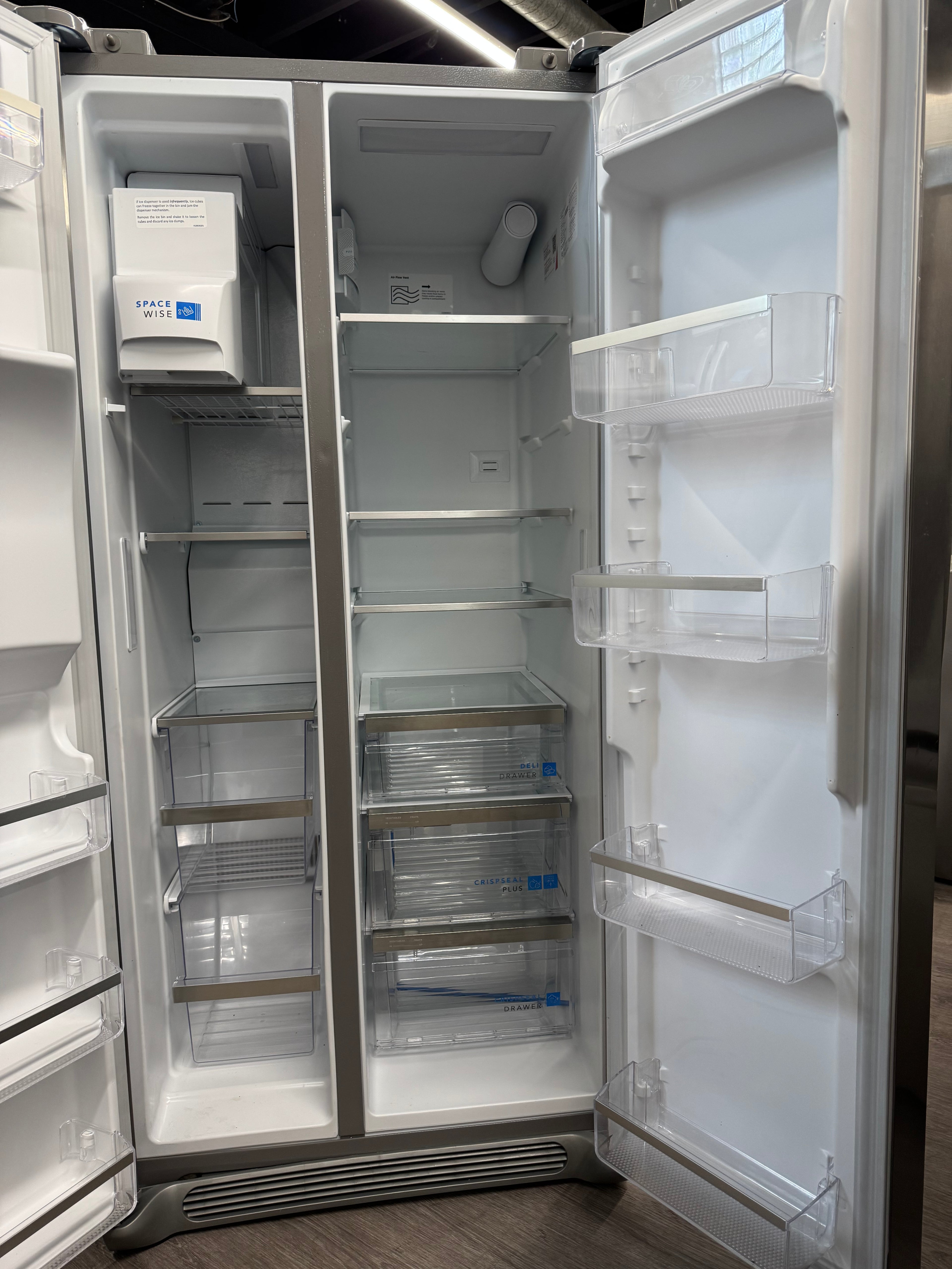 OPEN BOX - Frigidaire 33” Side by Side Fridge with Water & Ice Dispenser - GRSS2352AF8