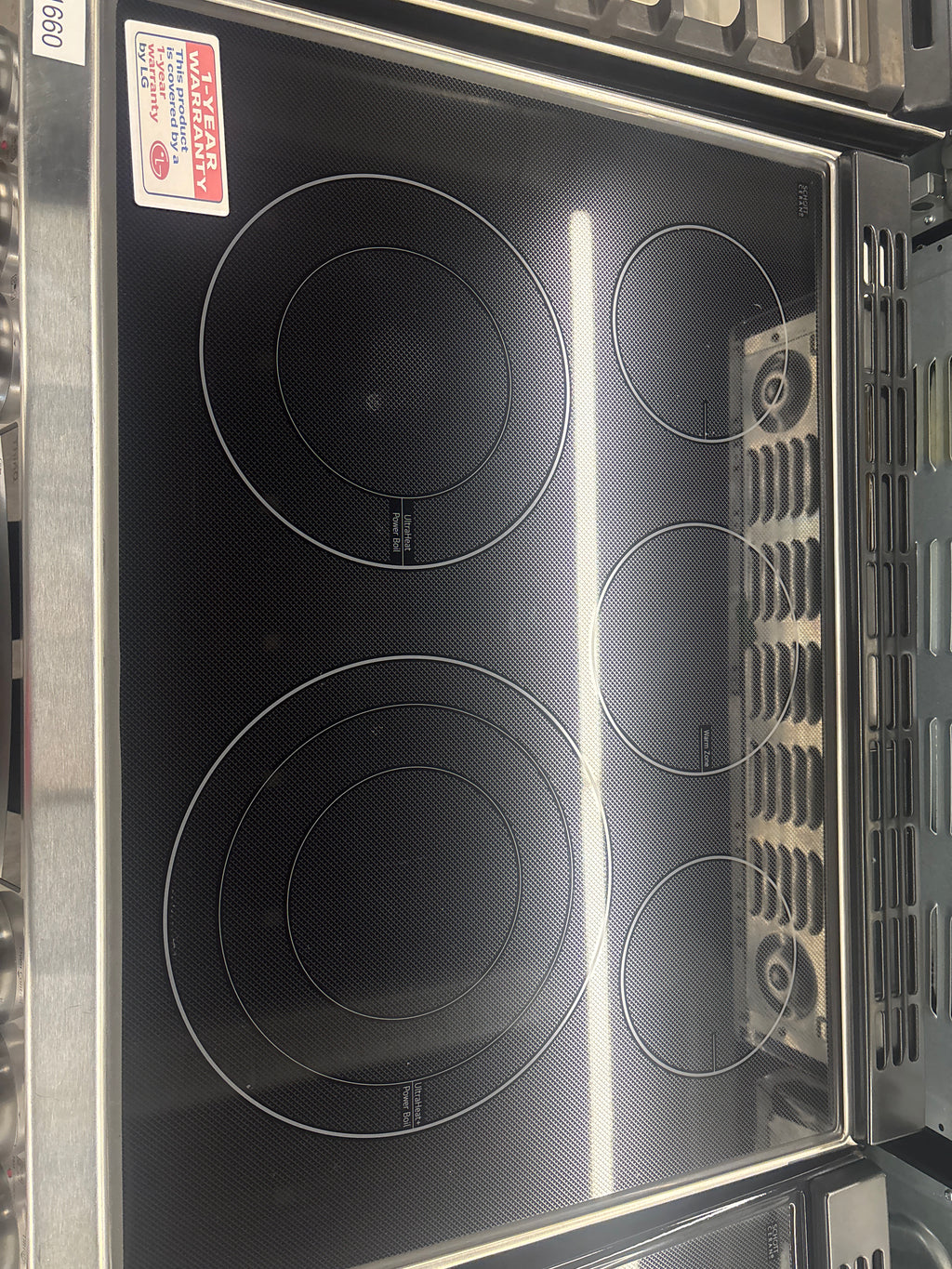 LG 30” Slide - In Glass Top Range - LSEL6337F (1 YEAR MANUFACTURER WARRANTY)