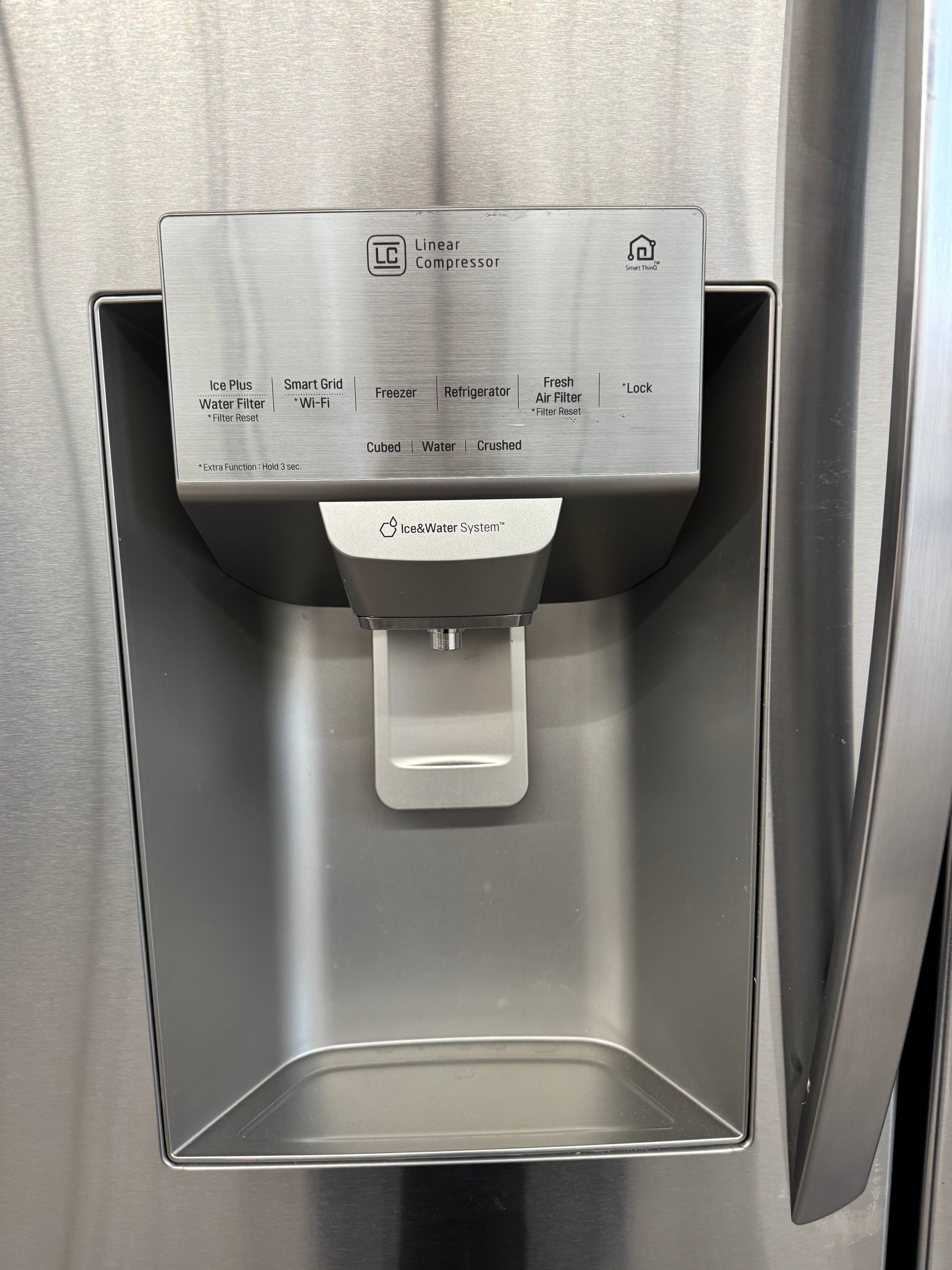 LG 36” French Door Refrigerator with Water & Ice Dispenser