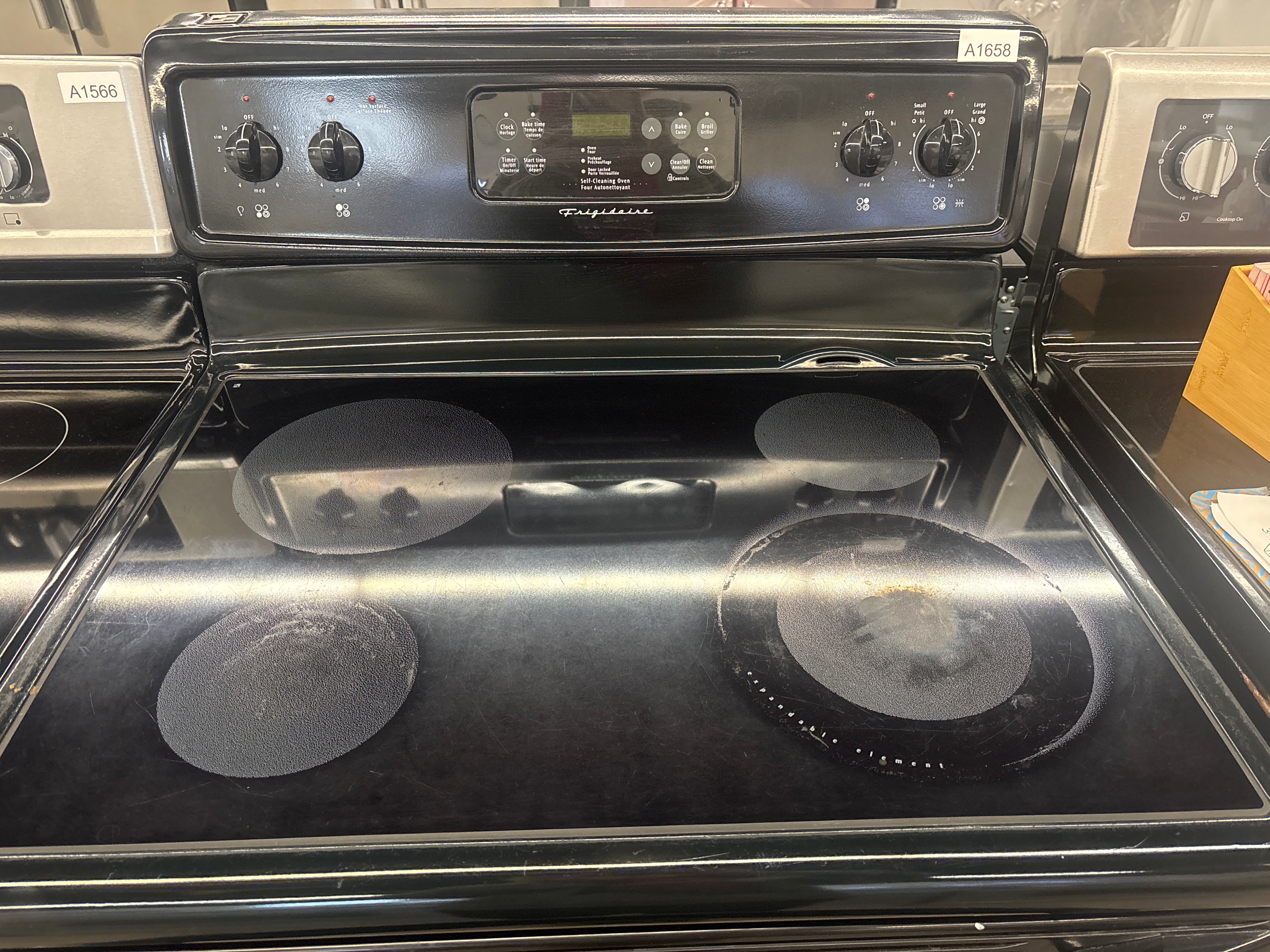 Frigidaire 30” Freestanding Glass Top Range - CFEF372EB5