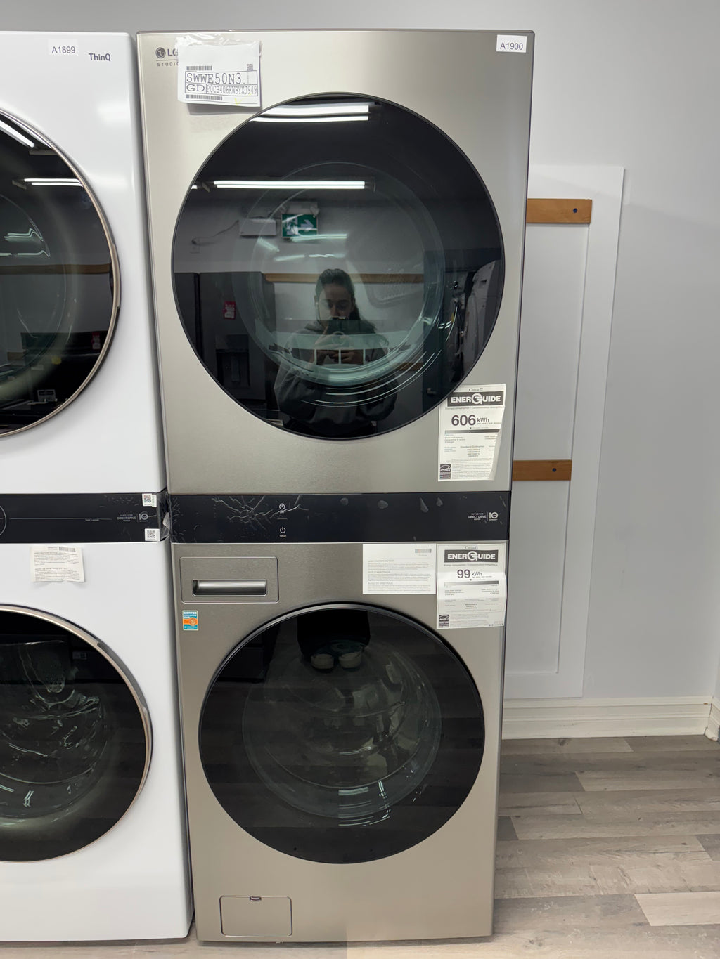 NEW - LG Studio 27” WashTower® with AIDD - SWWE50N3 (1 YEAR MANUFACTURER WARRANTY)