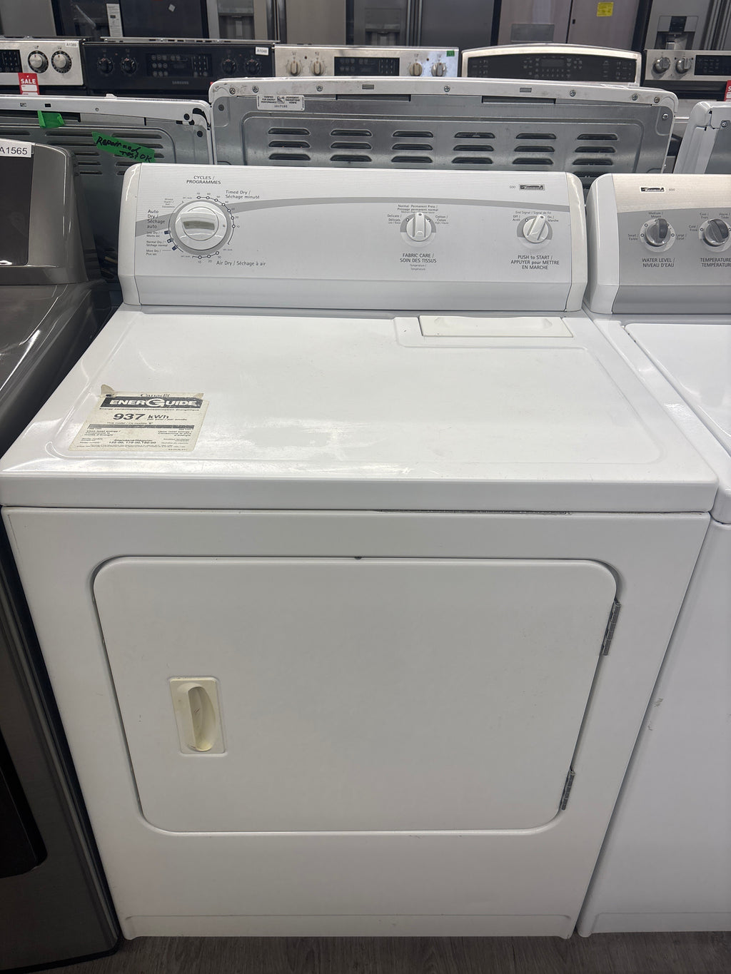 Kenmore 27” Top Load Washer & Front Load Dryer Set (110.29692800 & 110.C68692700)