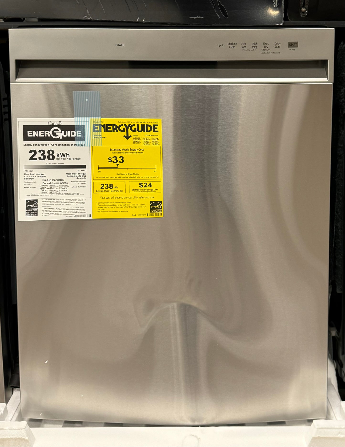 OPEN BOX - LG 24" Built-In Dishwasher - LDFN3432T