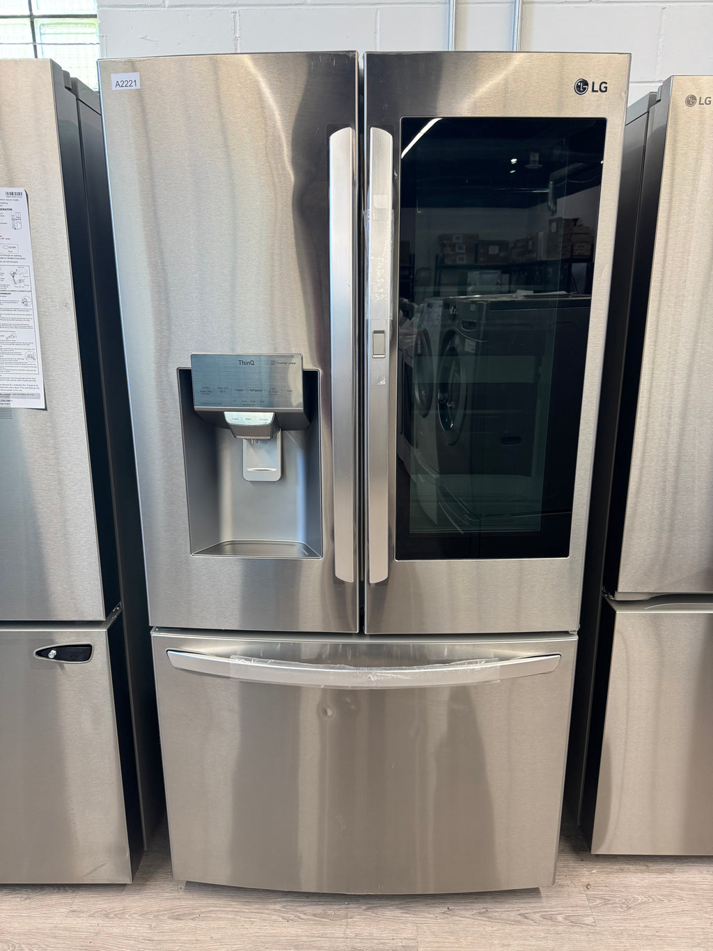 NEW - LG 36” French Door-in-Door InstaView with Craft Ice Maker Fridge - LRFVS3006S (1 YEAR MANUFACTURER WARRANTY)