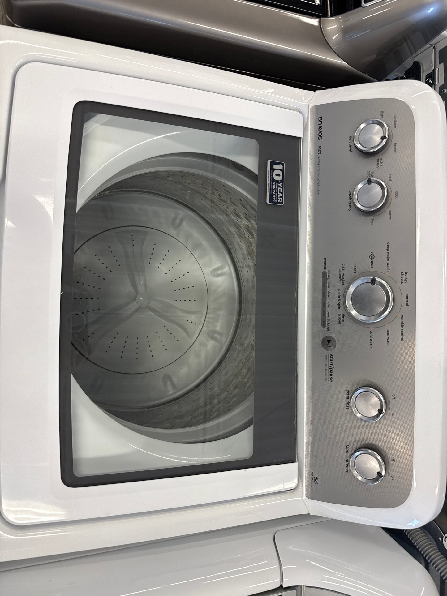 MAYTAG 27” Glass Top Load Washer -MVWX655DW2