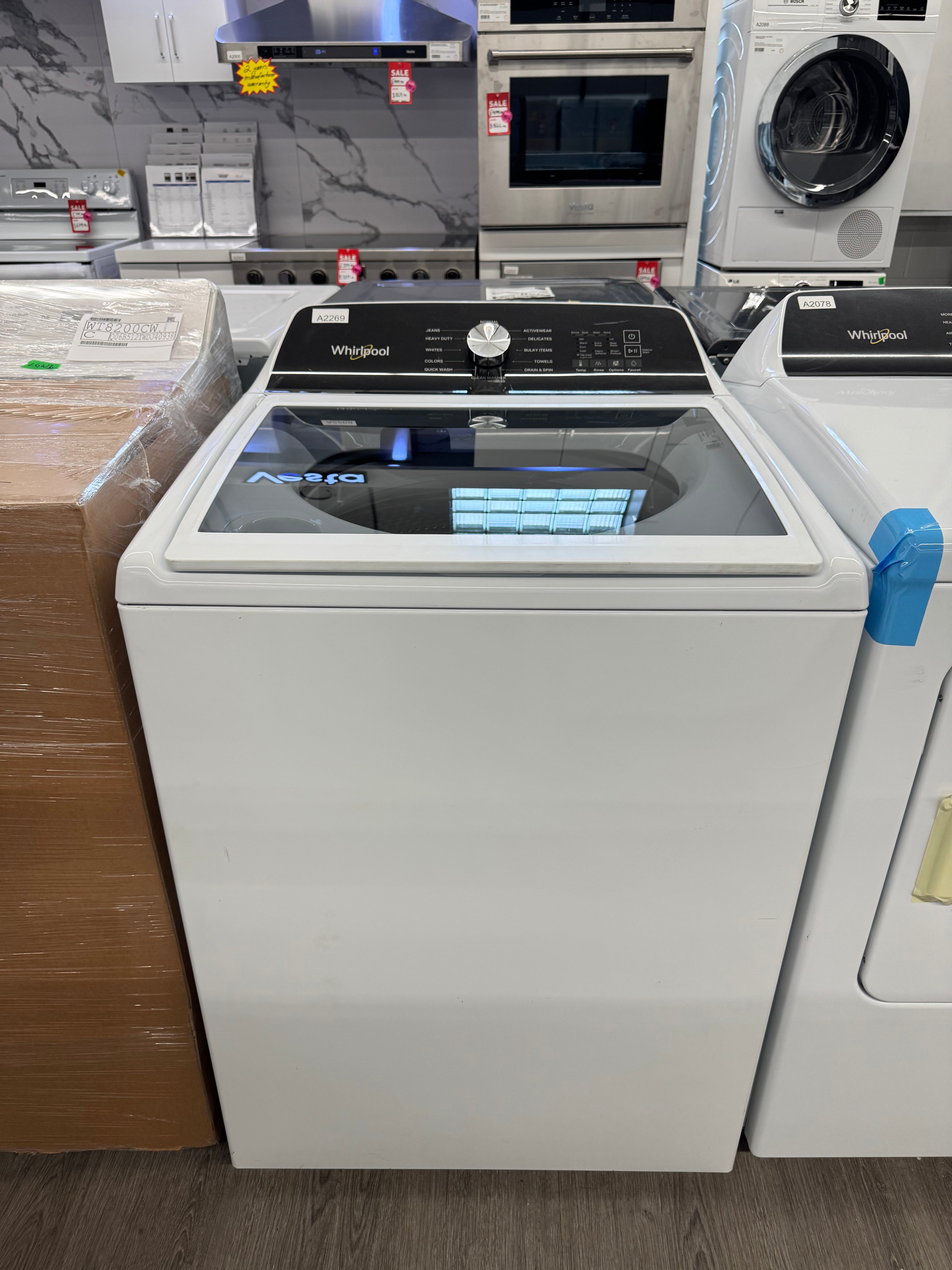 OPEN BOX - Whirlpool 27” Top Load Washer - WTW5020SW0