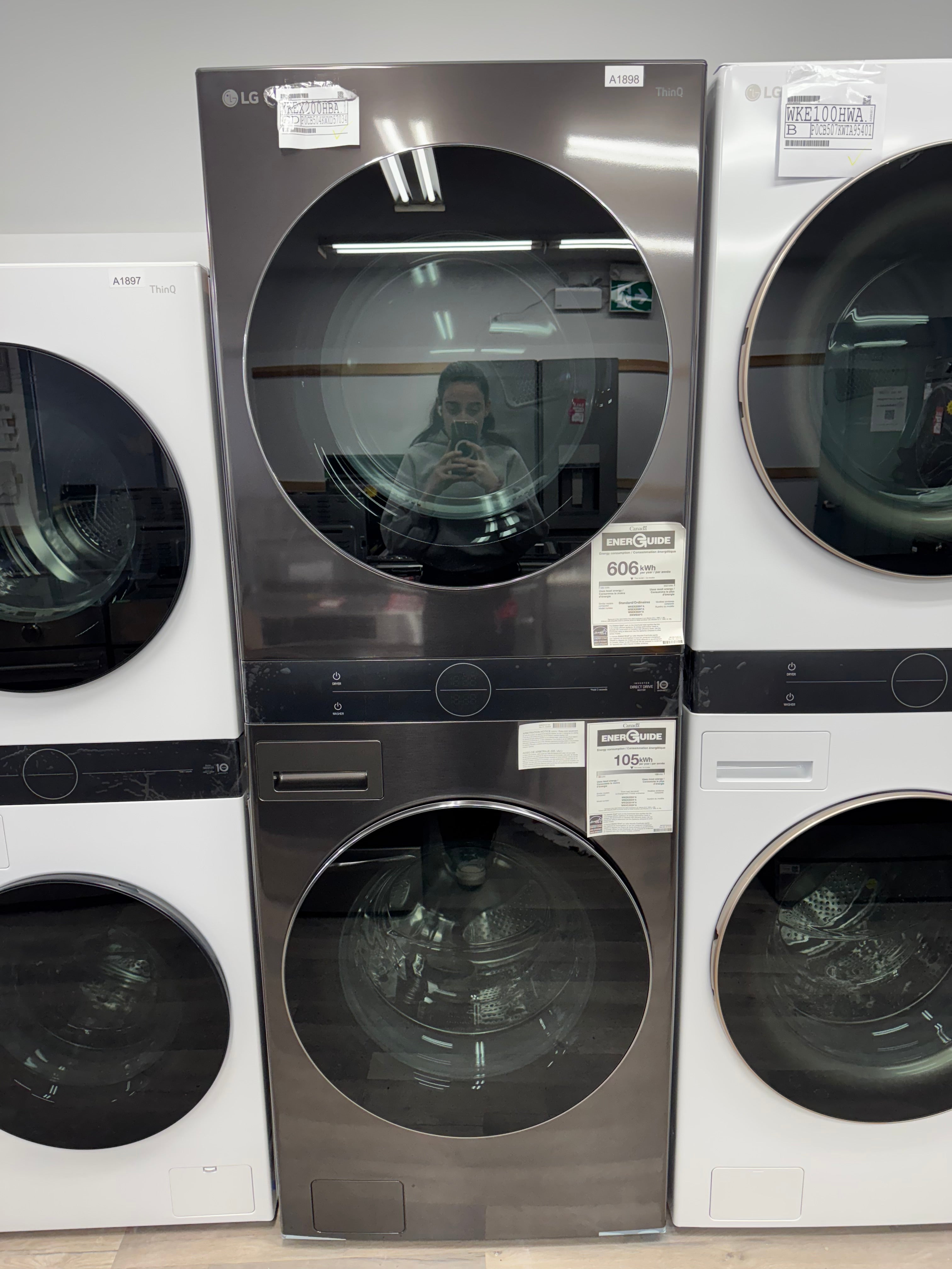 NEW - LG 27” WashTower, Laundry Center - WKEX200HBA (1 YEAR MANUFACTURER WARRANTY)