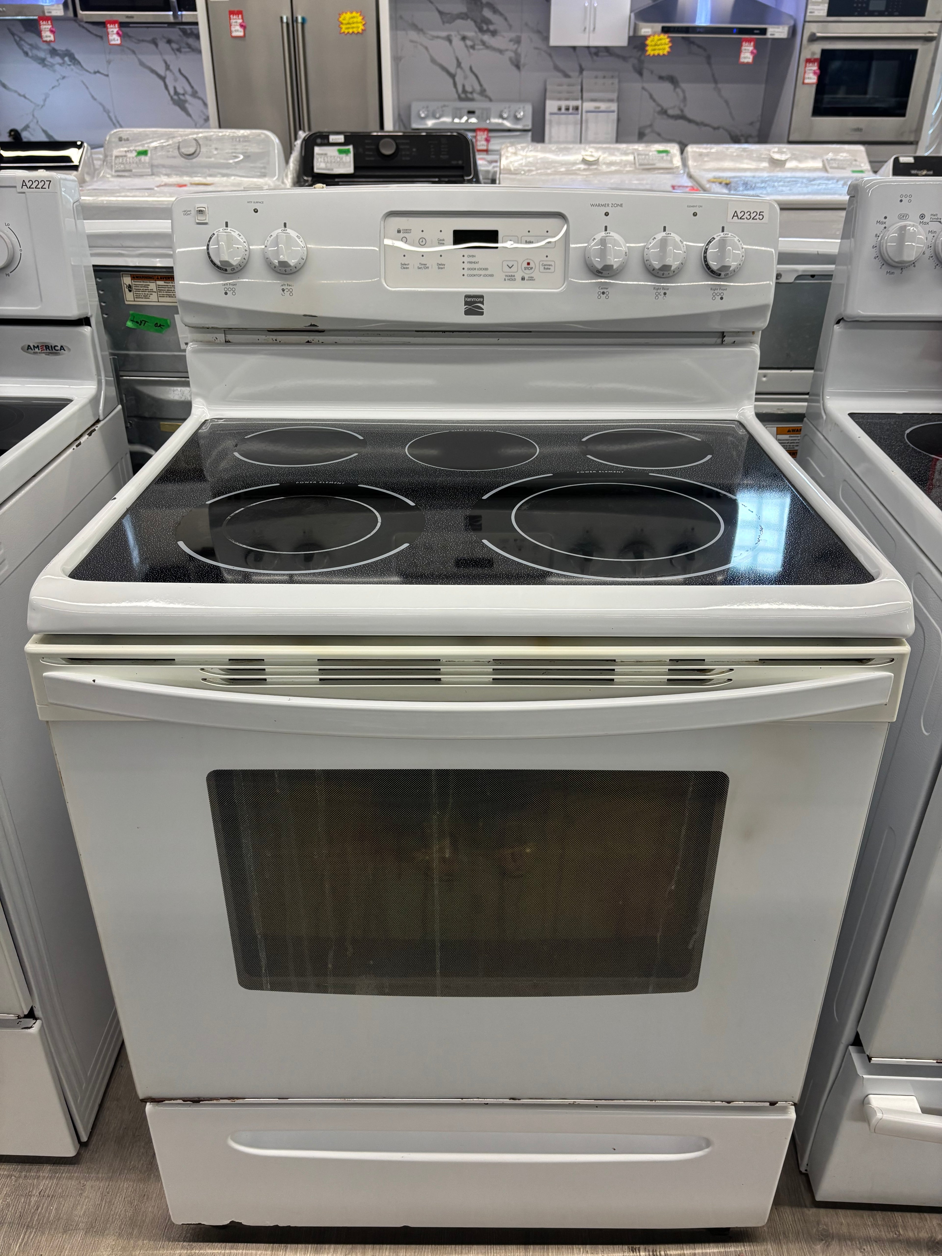 Kenmore 30” Freestanding Glass Top Range - 970-636224
