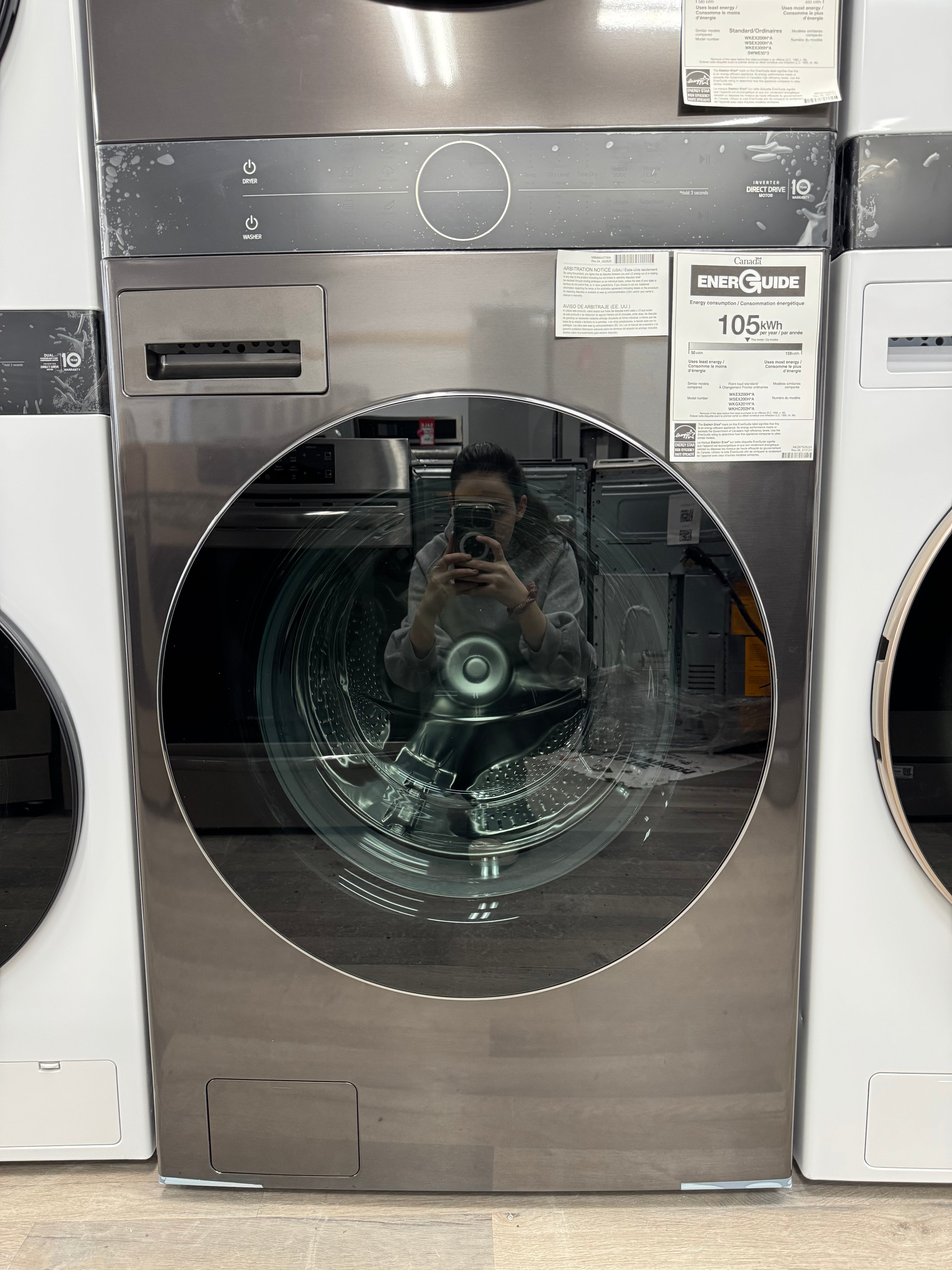 NEW - LG 27” WashTower, Laundry Center - WKEX200HBA (1 YEAR MANUFACTURER WARRANTY)