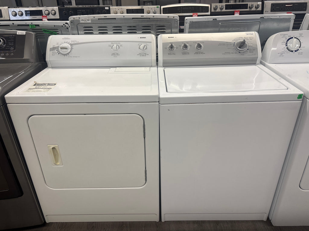 Kenmore 27” Top Load Washer & Front Load Dryer Set (110.29692800 & 110.C68692700)
