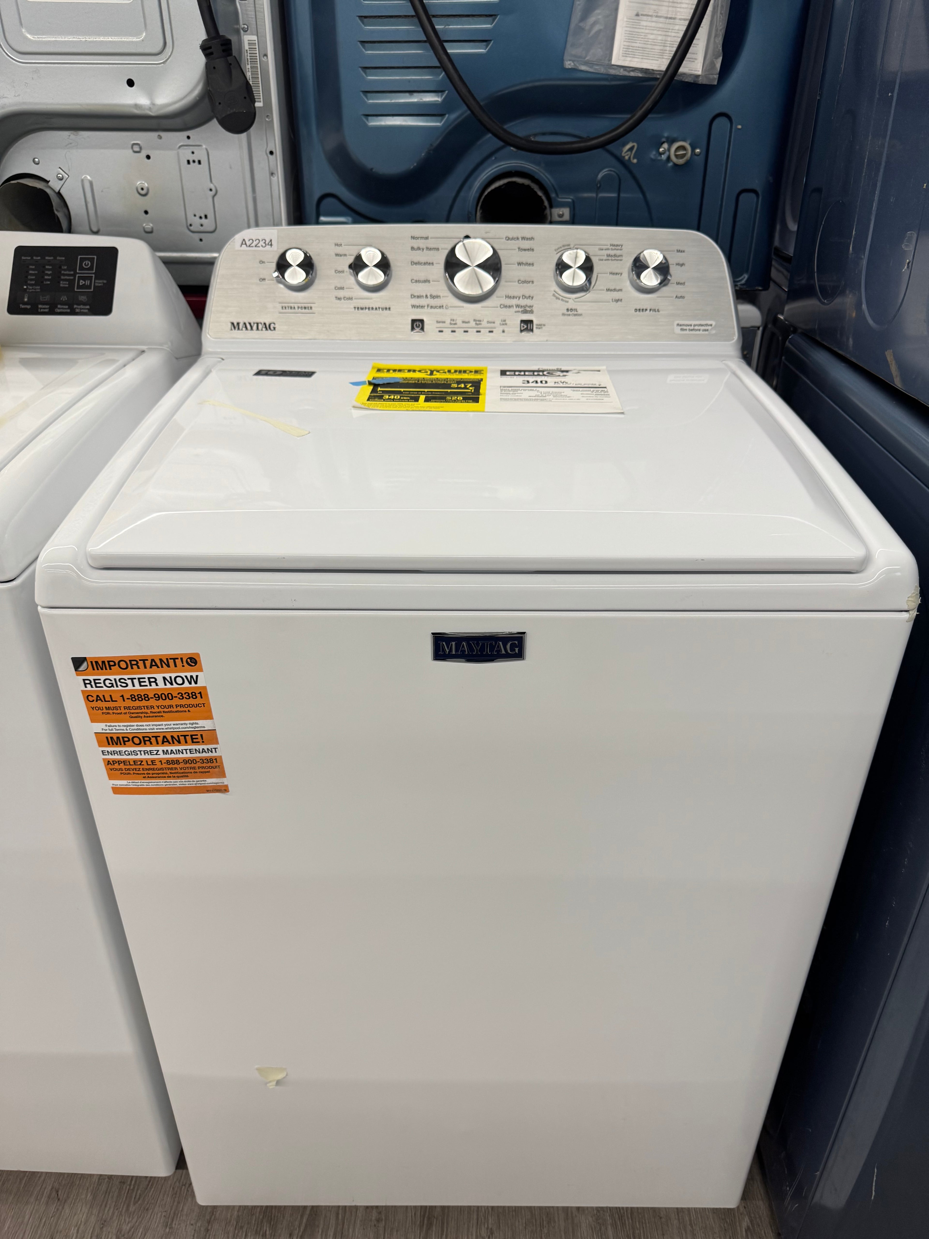 OPEN BOX - Maytag 28” Top Load Washer - MVW5035MW2