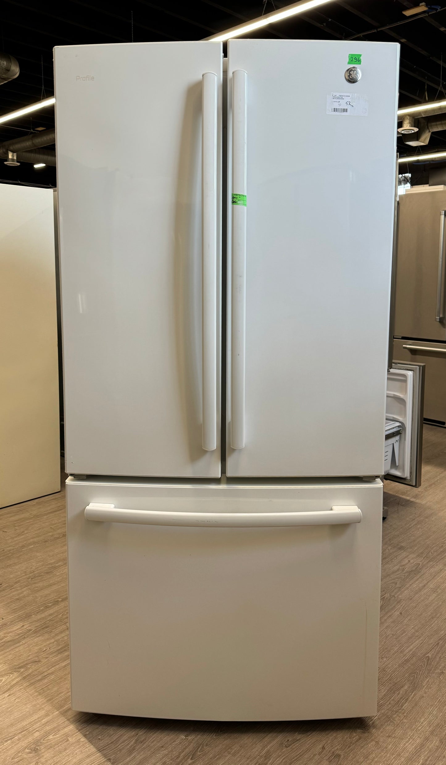 GE 33” FRENCH DOOR REFRIGERATOR - PNE25JGKBKWW