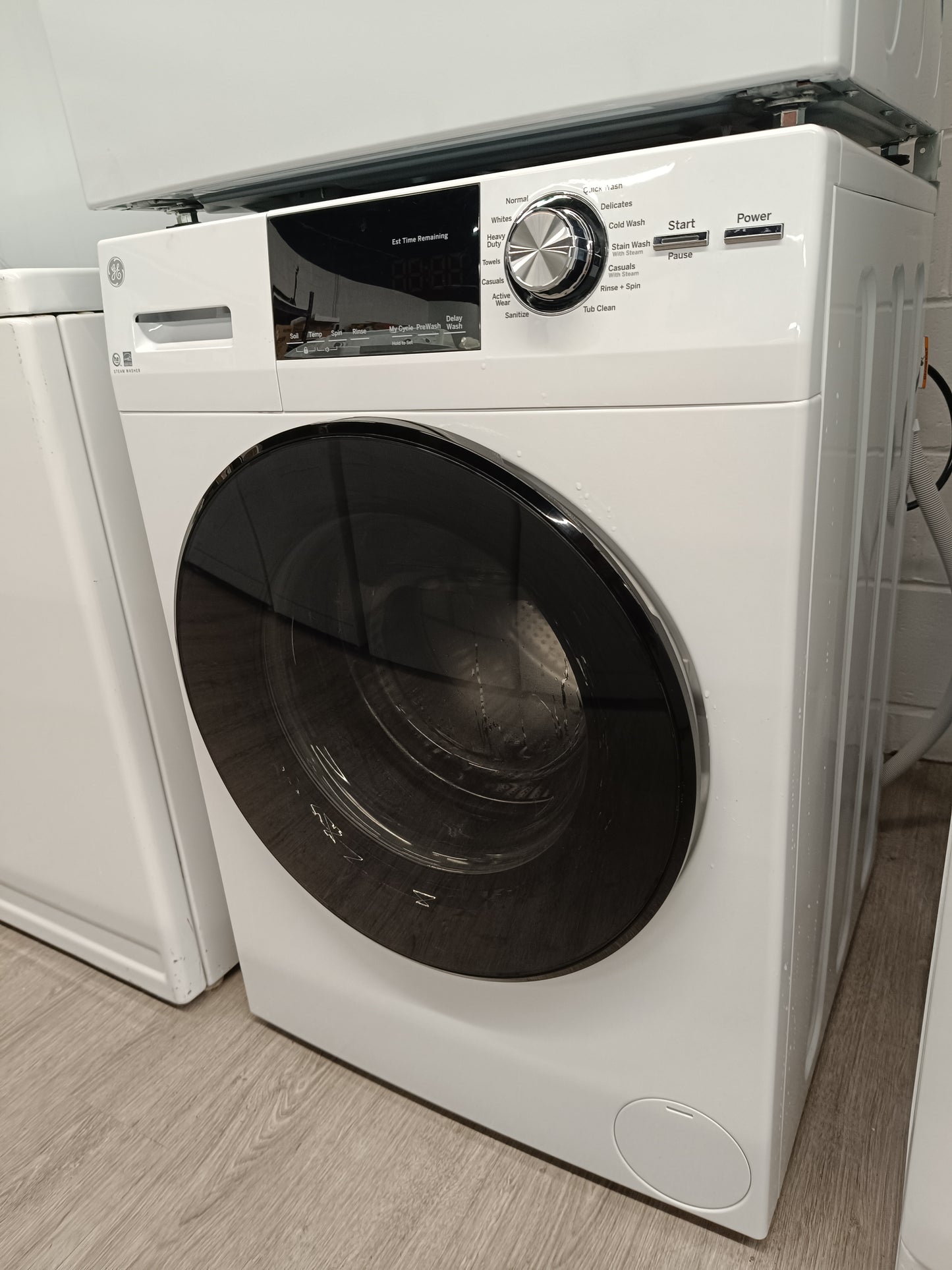 (OPEN BOX)GE  24" Front Load Washer & Dryer Set - GFW148SSM0WW