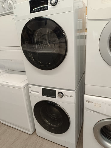 (OPEN BOX)GE  24" Front Load Washer & Dryer Set - GFW148SSM0WW