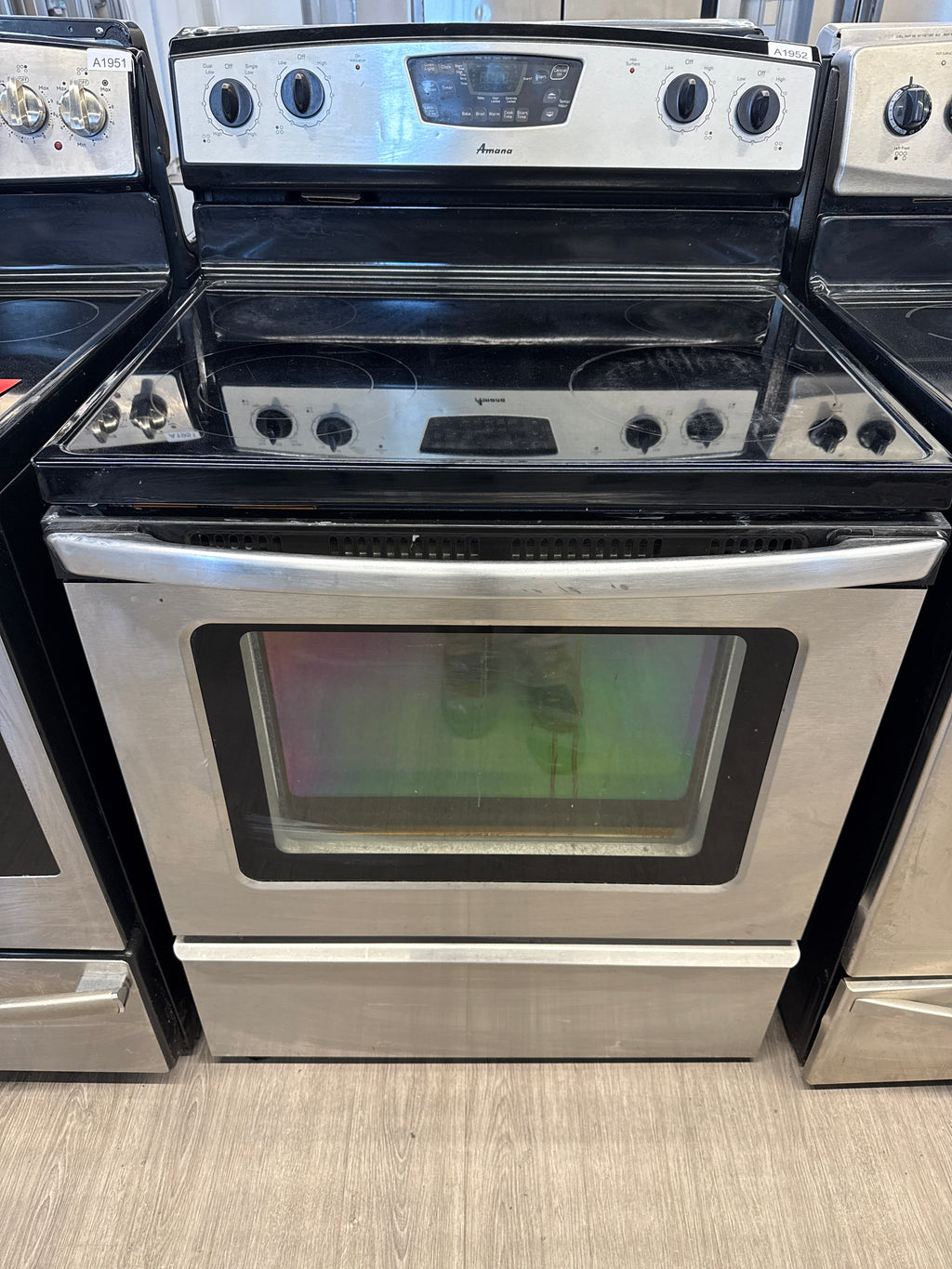 Amana 30" Freestanding Glass Top Range - AER5844VCS