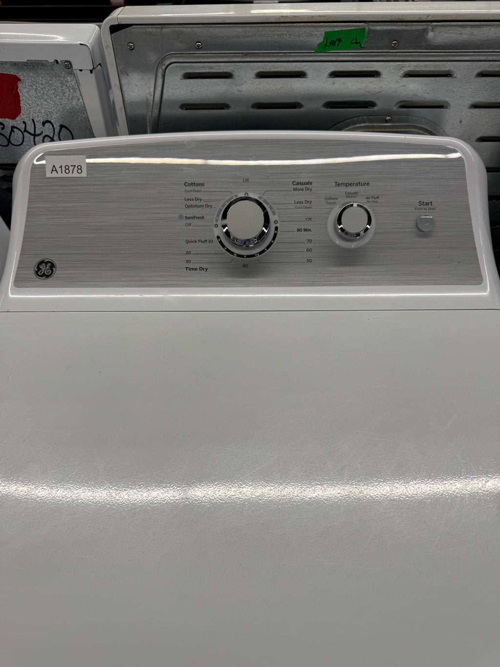GE 27” Top Load Washer & Dryer Set ( GTW485BMM0WS & GTX33EBMR0WS)