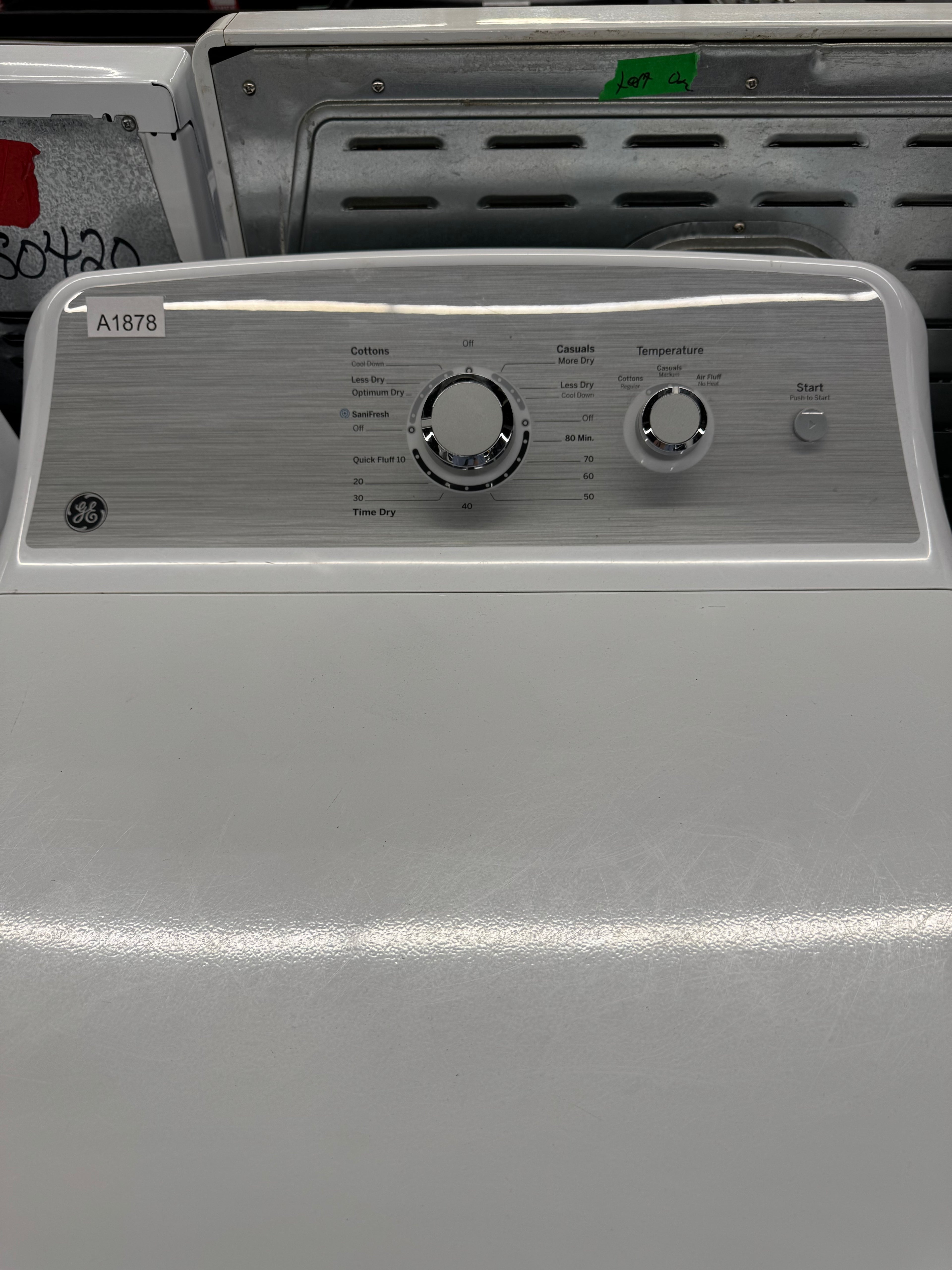 GE 27” Top Load Washer & Dryer Set ( GTW485BMM0WS & GTX33EBMR0WS)