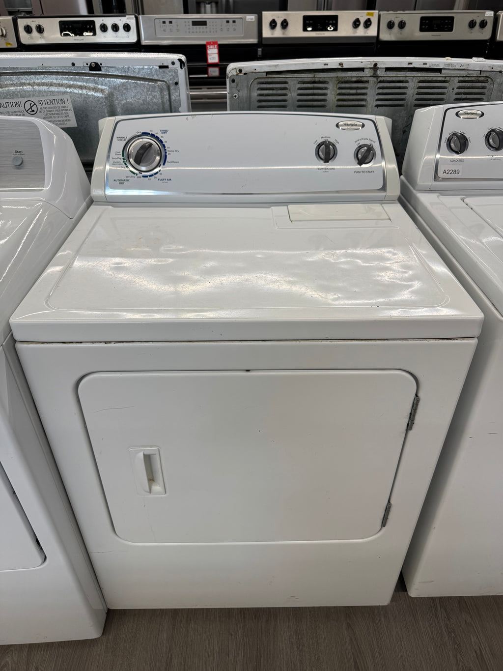 Whirlpool 27” Top Load Washer & Dryer Set (WTW4800XQ1 & YWED4700XQ0)