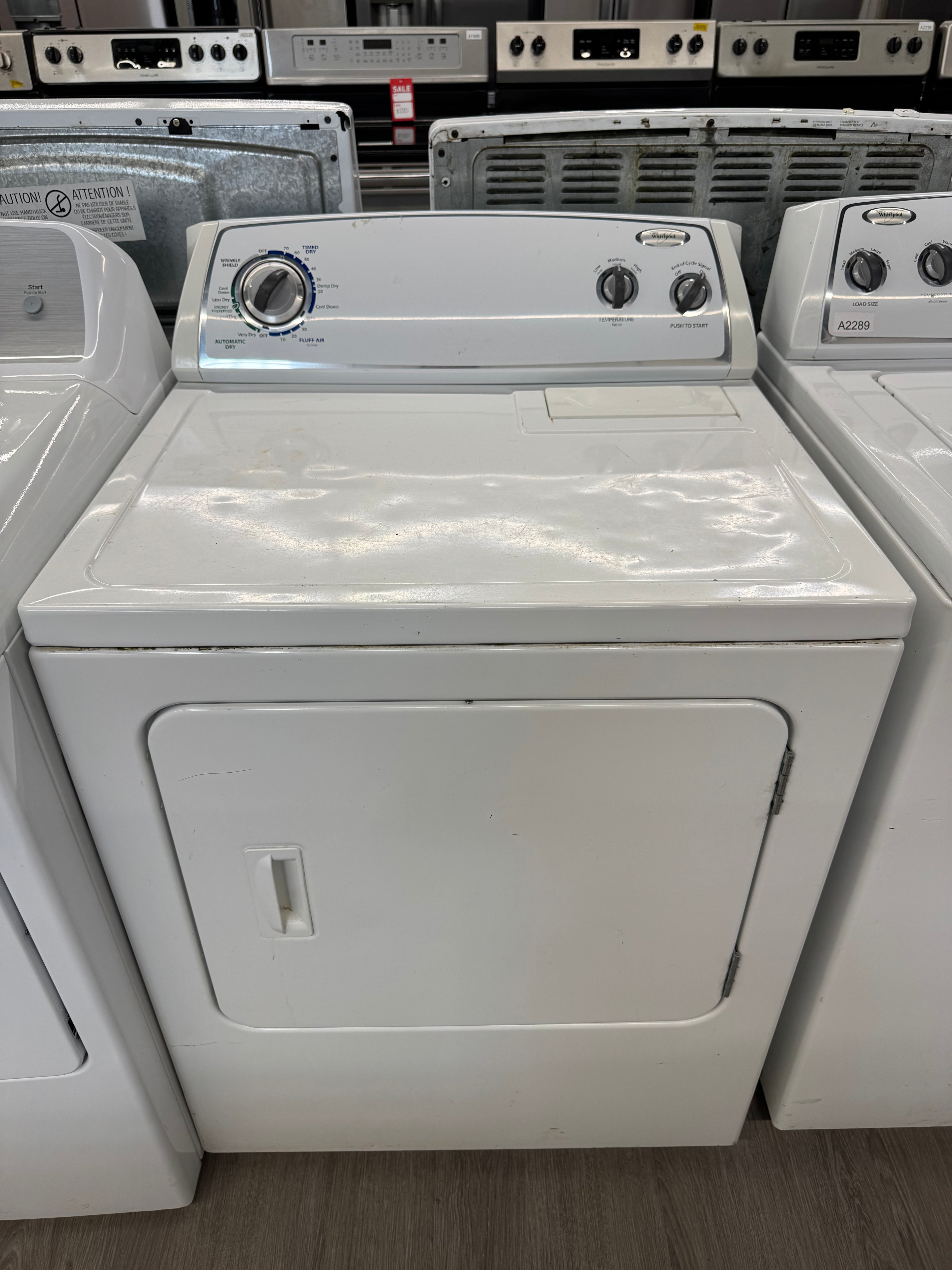Whirlpool 27” Top Load Washer & Dryer Set (WTW4800XQ1 & YWED4700XQ0)