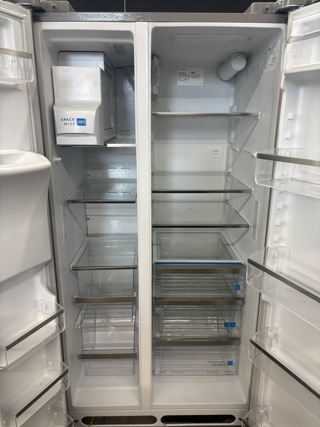 OPEN BOX- Frigidaire 36” Slide by Side Refrigerator with Water & Ice Dispenser - GRSS2652AFH