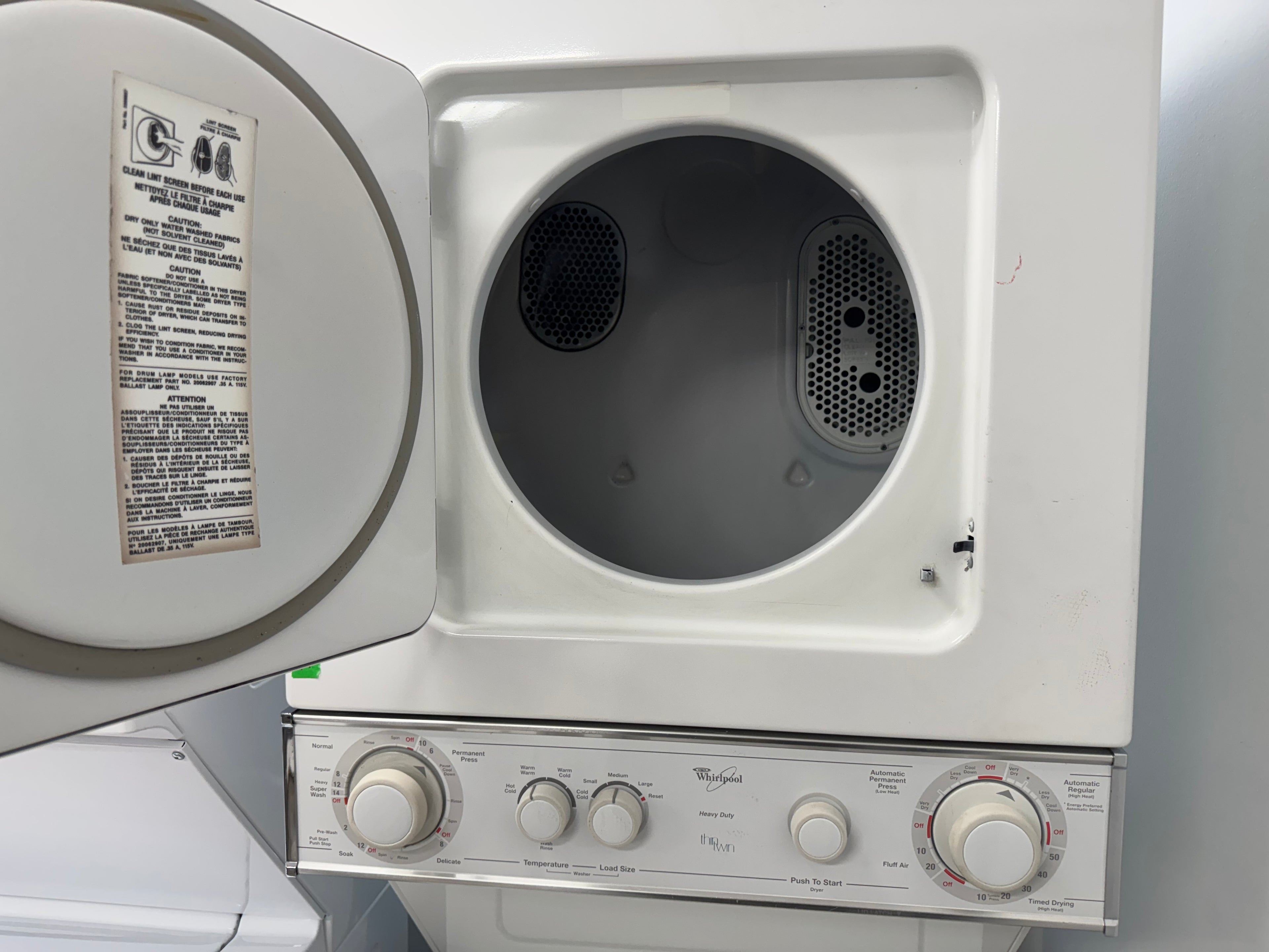 Whirlpool 24” Laundry Center -YLTE5243DQ3