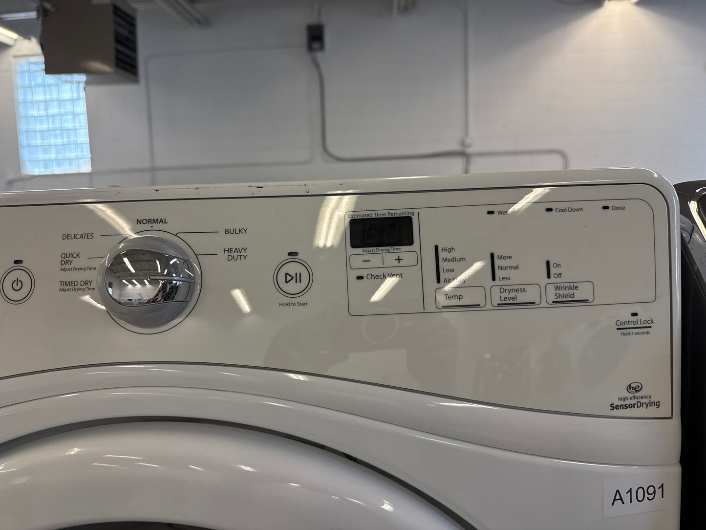Whirlpool 27” Washer and Dryer Set (Washer-wfw70hebw1 Dryer-ywed70hebw0)
