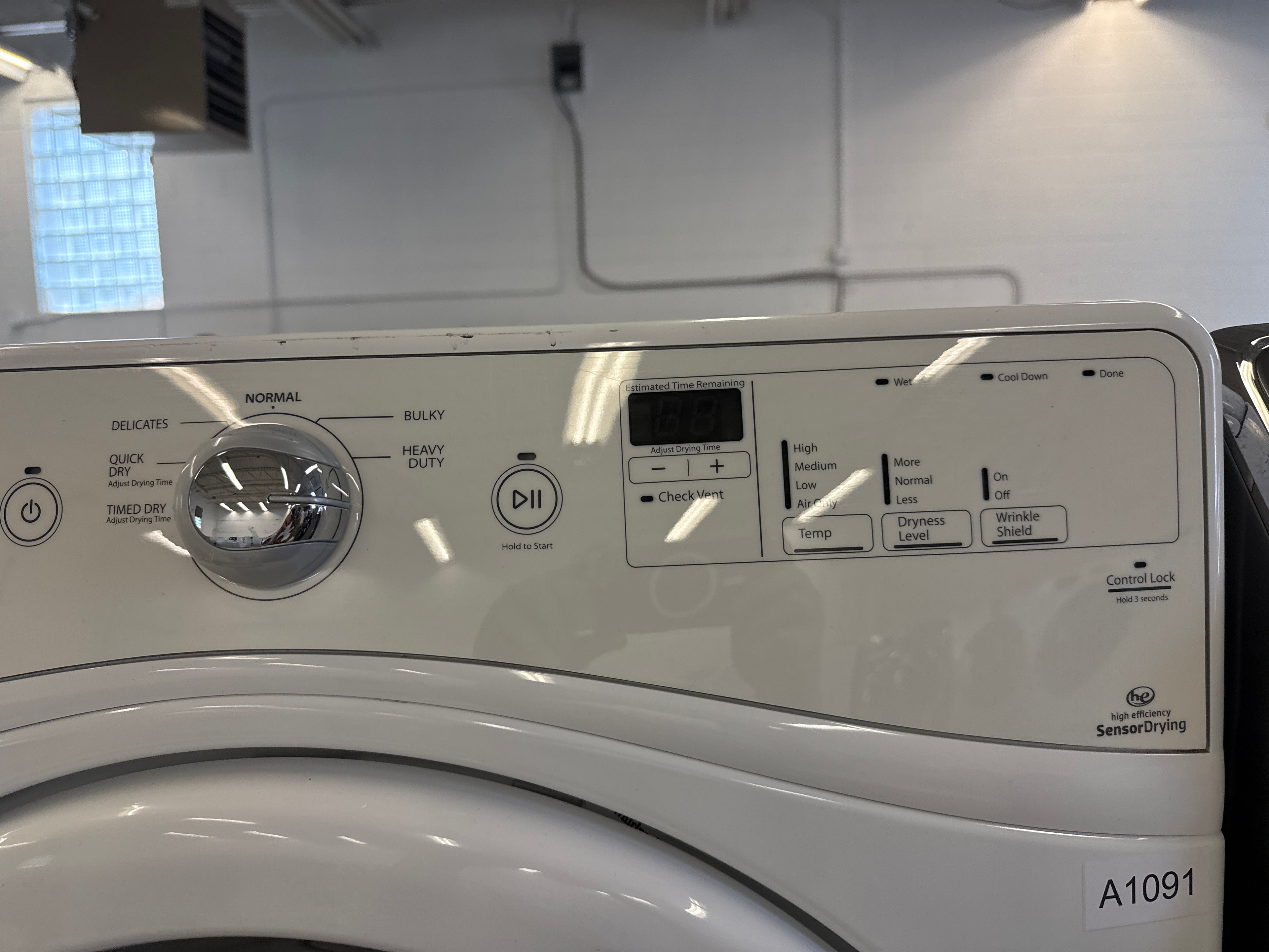 Whirlpool 27” Washer and Dryer Set (Washer-wfw70hebw1 Dryer-ywed70hebw0)