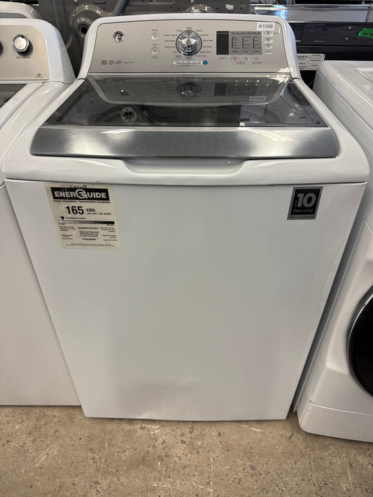 GE 27" Glass Top Load Washer- GTW680BMM1WS