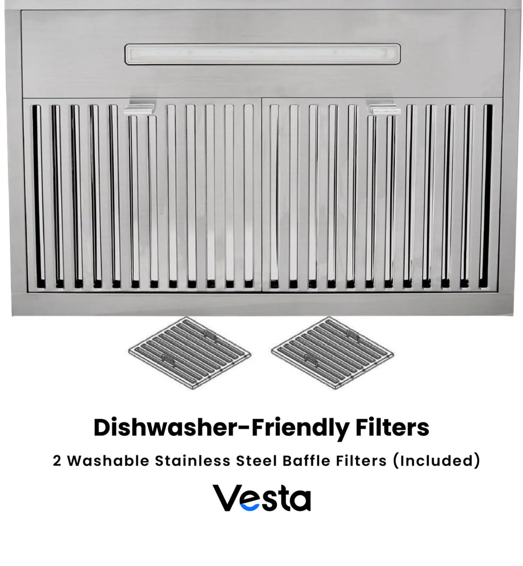NEW - Vesta Chicago 30” Silver Range Hood (VRH-CHICAGO-SS)