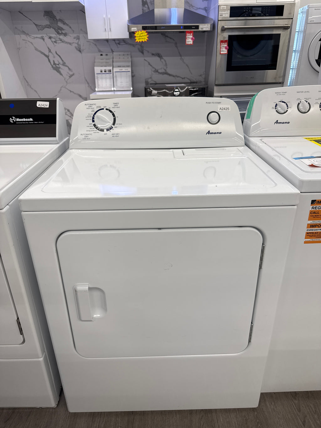 OPEN BOX - Amana 28” Front Load Dryer- YNED4655EW1