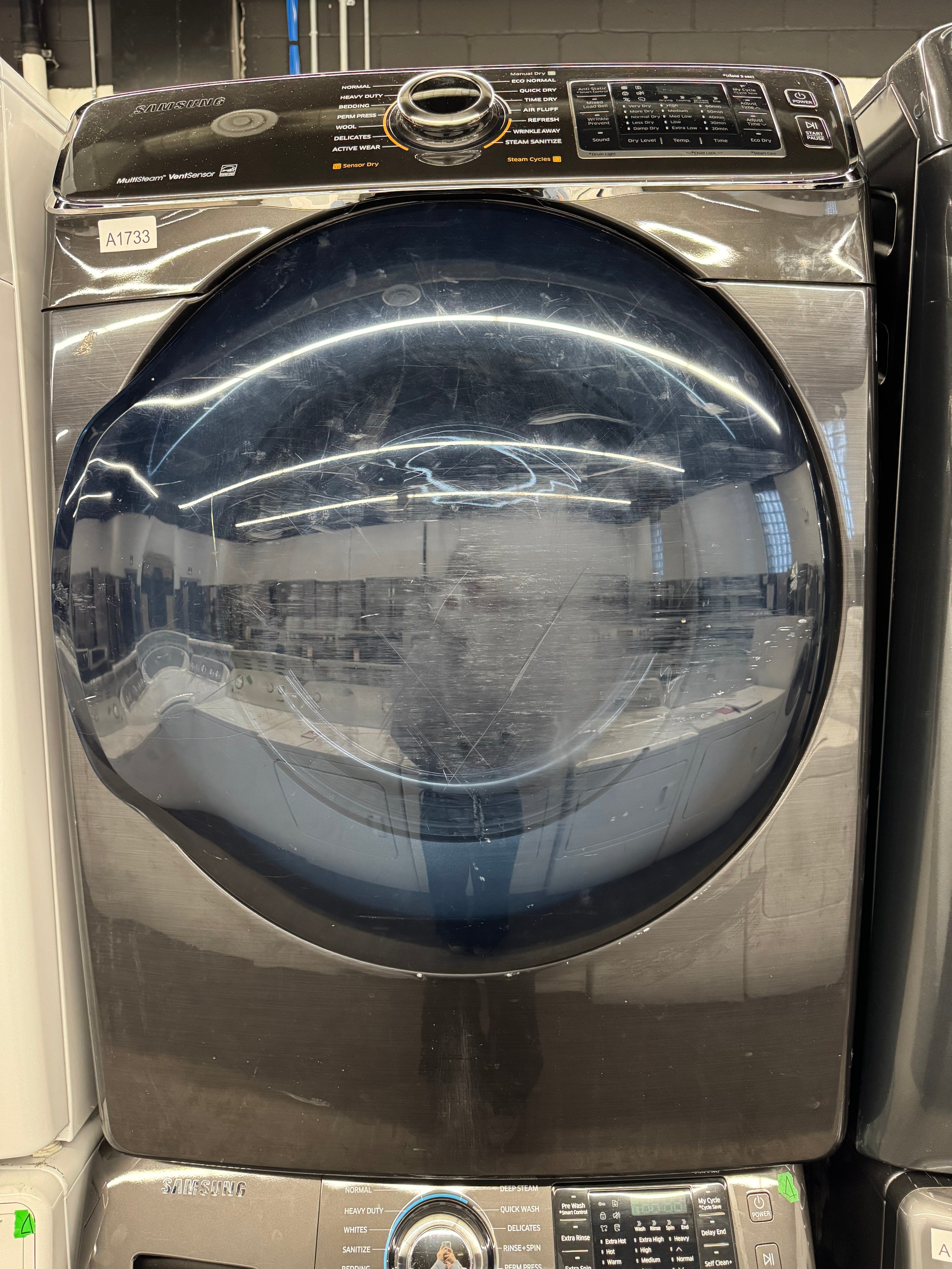 Samsung 27” Front Load Washer & Dryer Set (WF45N6300AV & DV45K6500EV)