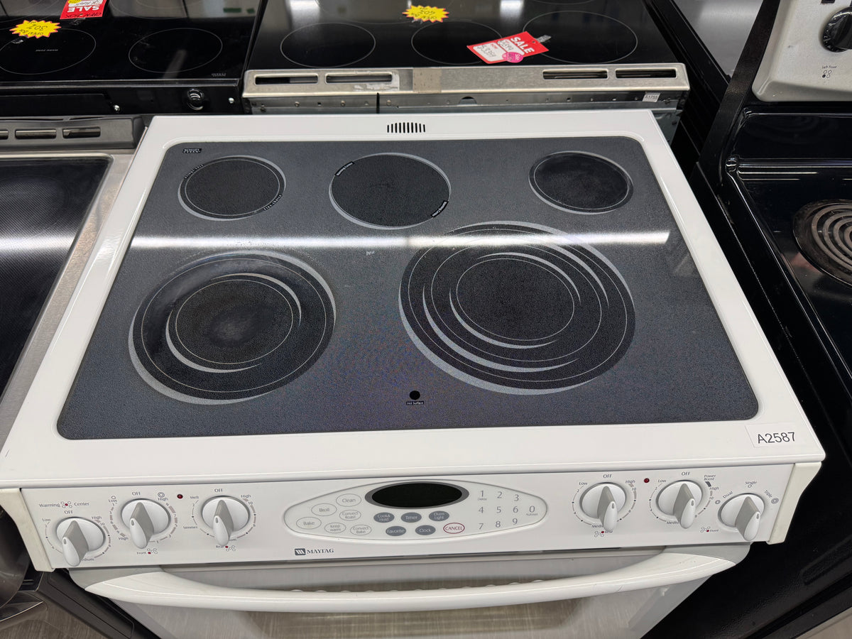 Maytag 30” Slide-In Glass Top Range - MES5875VCW20