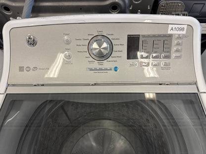 GE 27" Glass Top Load Washer- GTW680BMM1WS