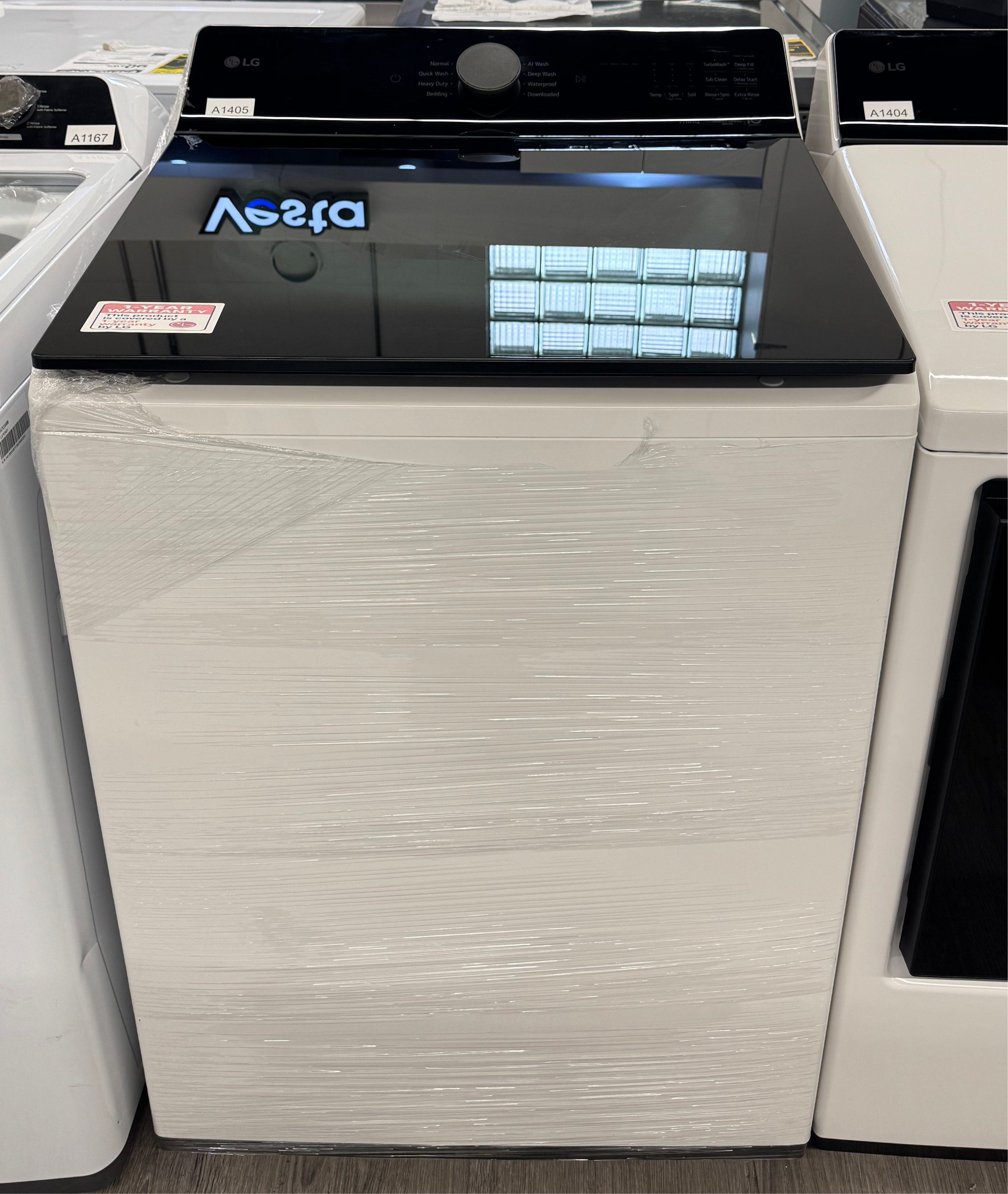 OPEN BOX - LG 27” TOP LOAD WASHER - WT8400CW (1 YEAR MANUFACTURER WARRANTY)