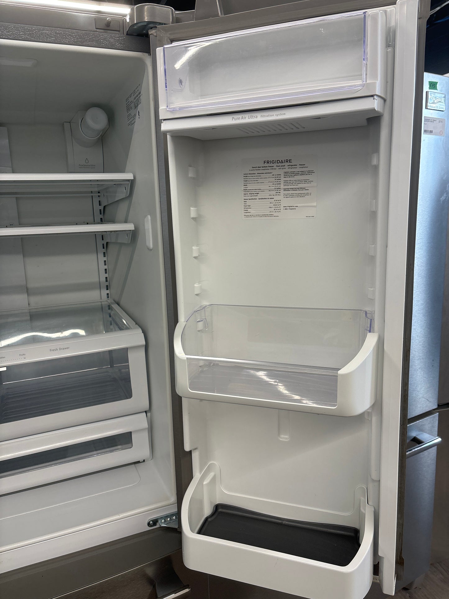 Frigidaire 36" French Door With Water Dispenser Refrigerator