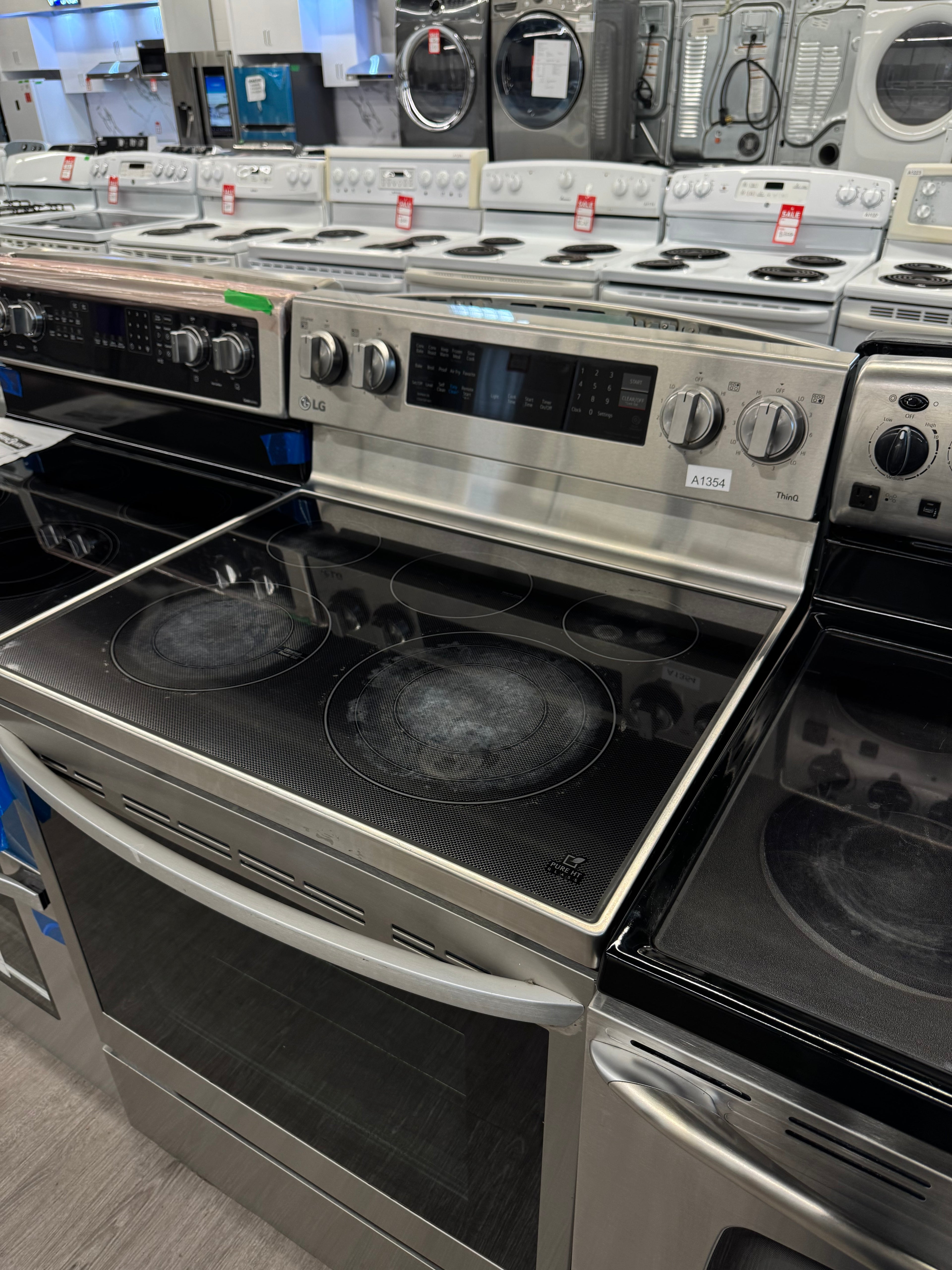 LG 30” Freestanding Glass Top Electric Range - LREL6325F