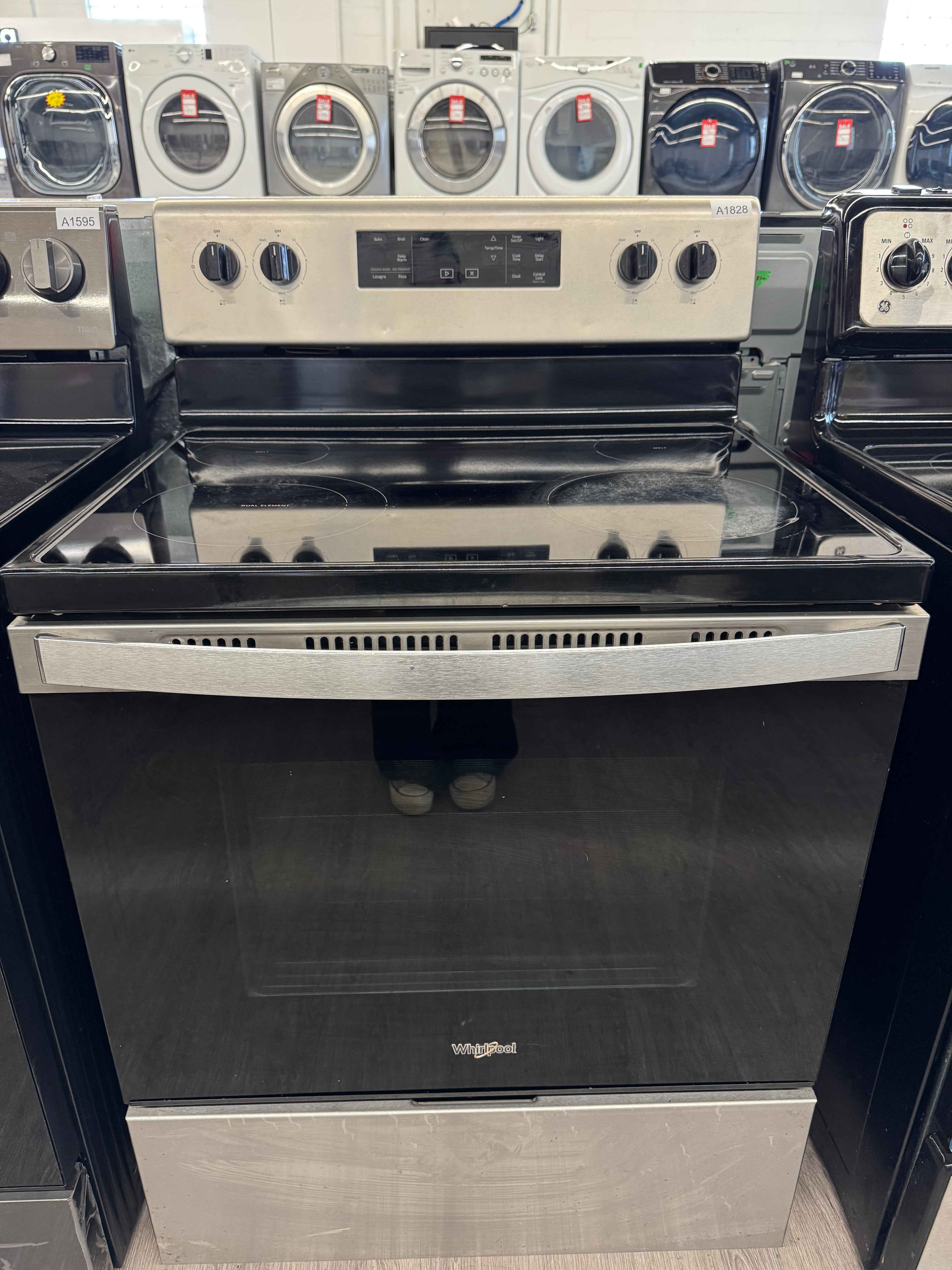 Whirlpool 30” Freestanding Glass Top Range - YWFE515S0JS3